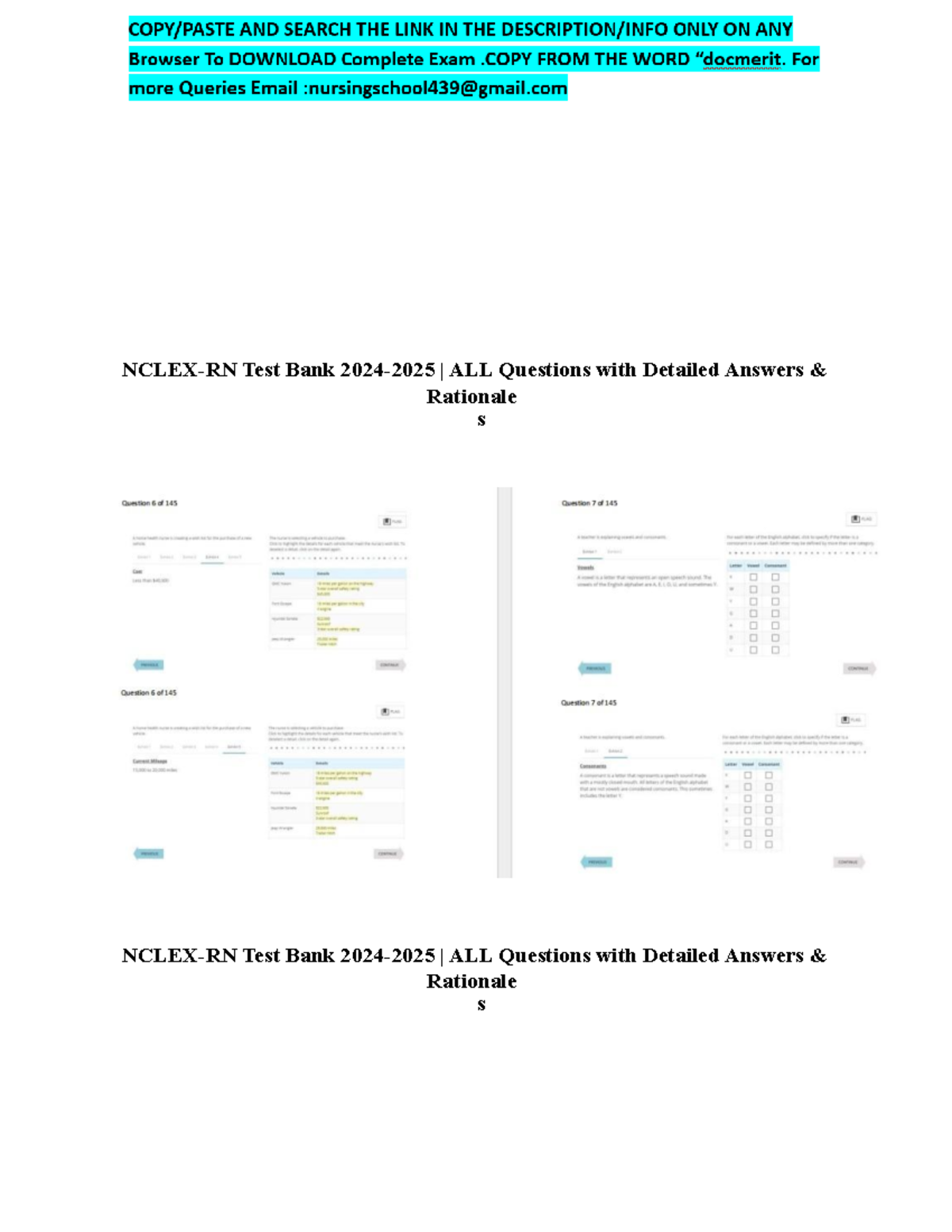 All real 2025 NGN NCLEX RN exam authentic questions & verified answers ...