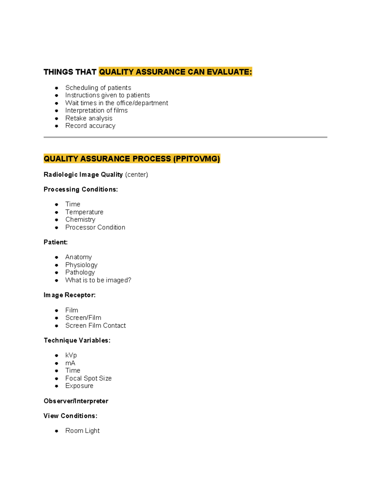 Quality Assurance & Control in Radiology (PPITOVMG) - Studocu