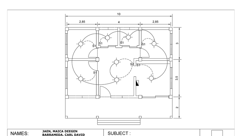 Lighting Layout - BS Civil Engineering - NAMES: JAEN, MAICA DEEGEN ...
