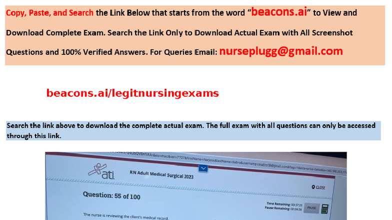 Pass ATI RN Med-Surg 2025 Proctored Exam: 100 NGN Questions & Answers ...