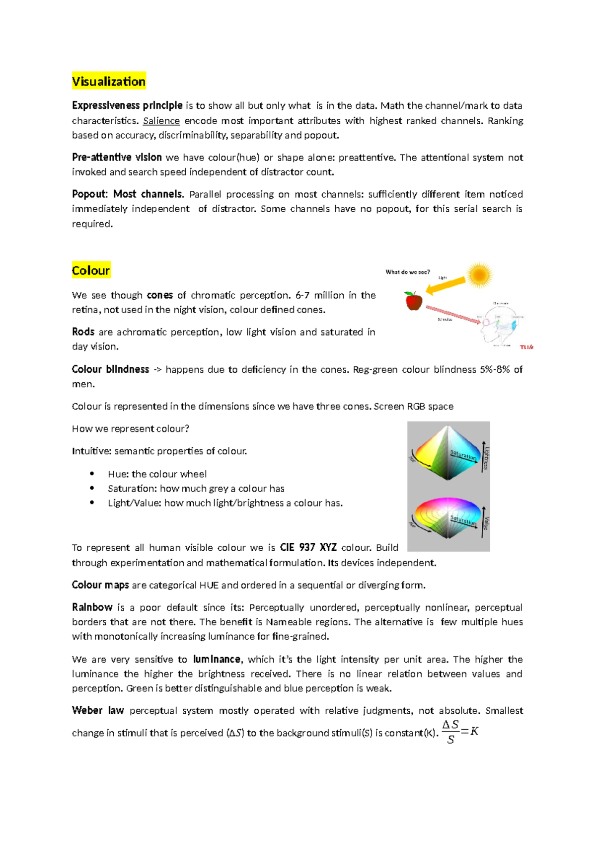 Visualization (Vis) - Key Principles and Techniques Summary - Studeersnel