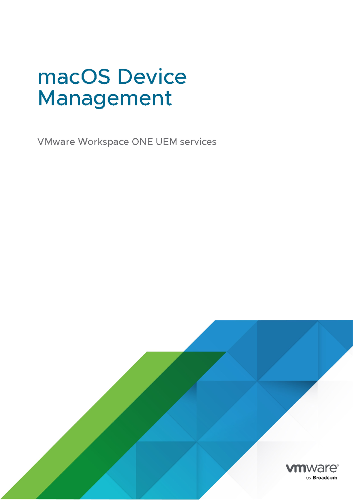 macOS Device Management with VMware Workspace ONE UEM Notes - Studocu