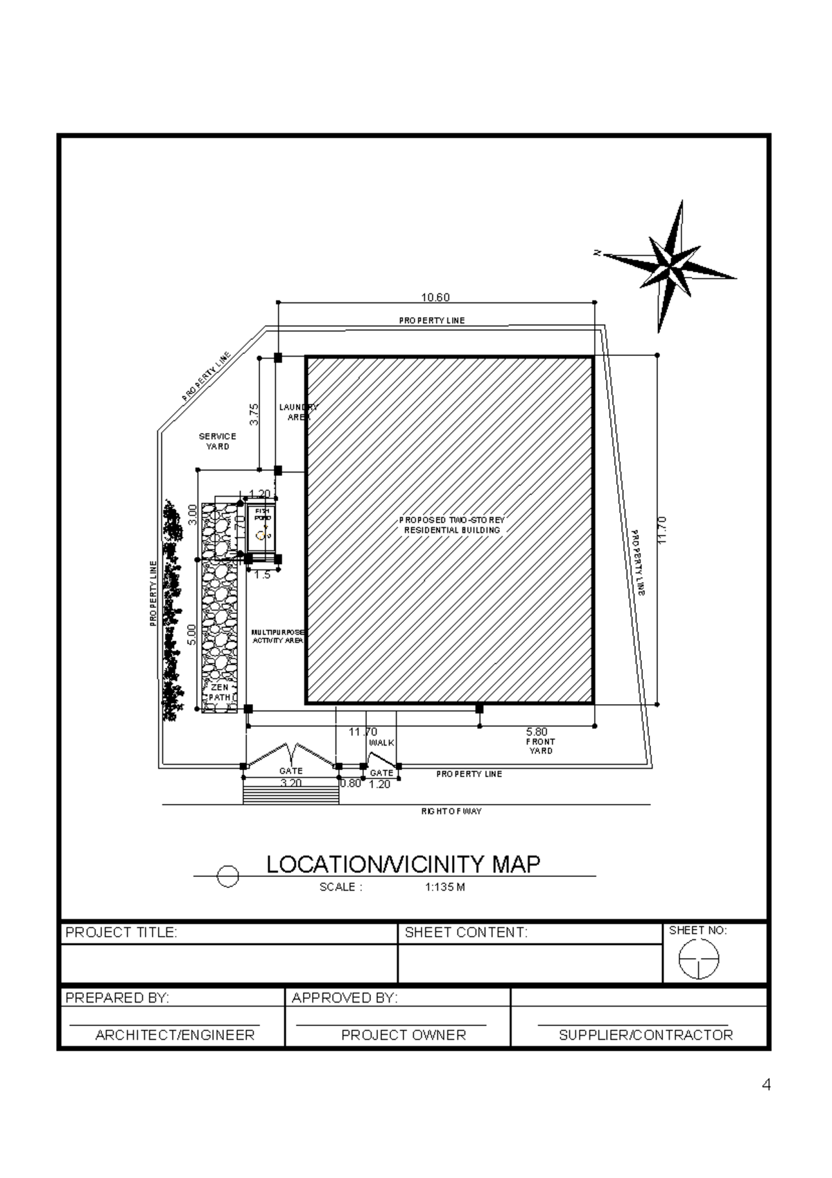 SD3 - site development - 4 LOCATION/VICINITY MAP SCALE : PROJECT TITLE ...