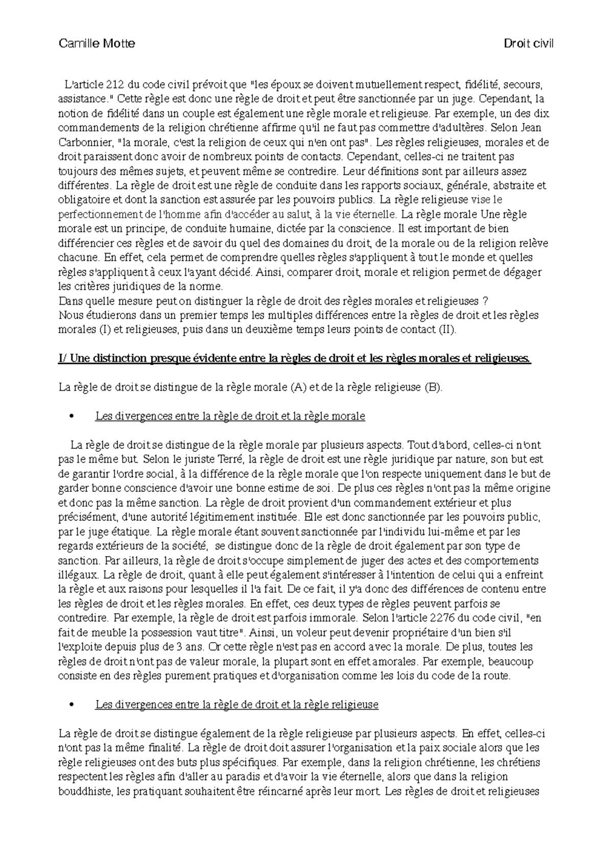 TD 15 Droit civil : Analyse de la Théorie du Patrimoine selon Aubry et ...