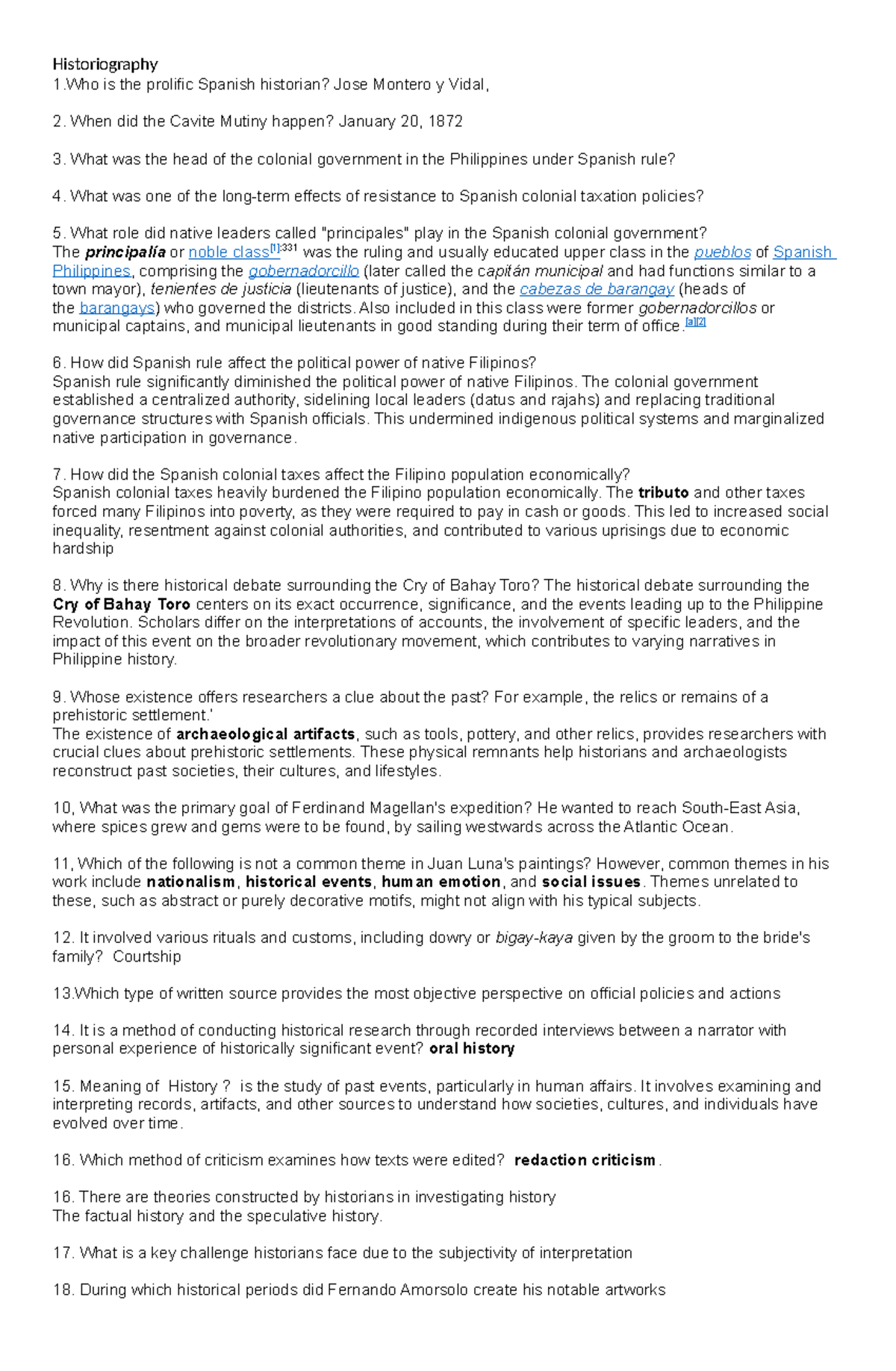 RPH- Reviewer - review - Historiography 1 is the prolific Spanish ...