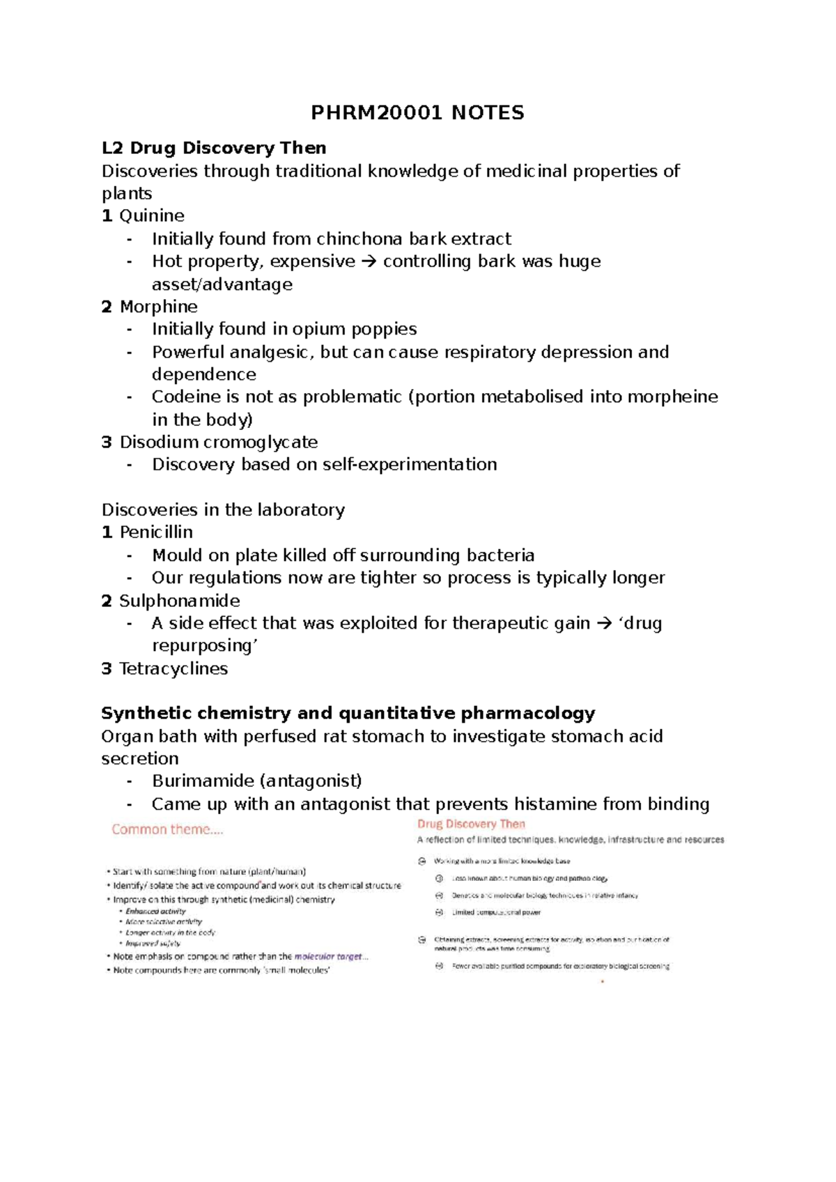 PHRM20001 Comprehensive Study Notes on Drug Discovery and Pharmacology ...