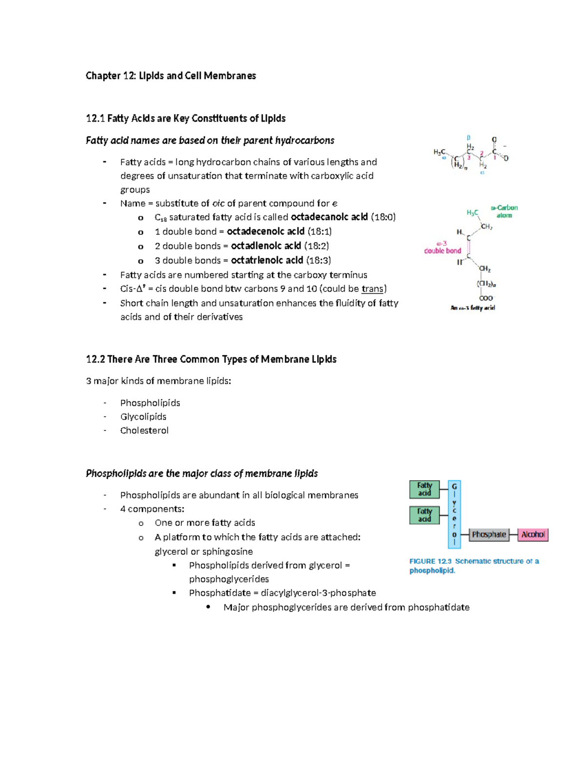 Chapter 26 - Biosynthesis of Membrane Lipids and Steroids: Key Pathways ...