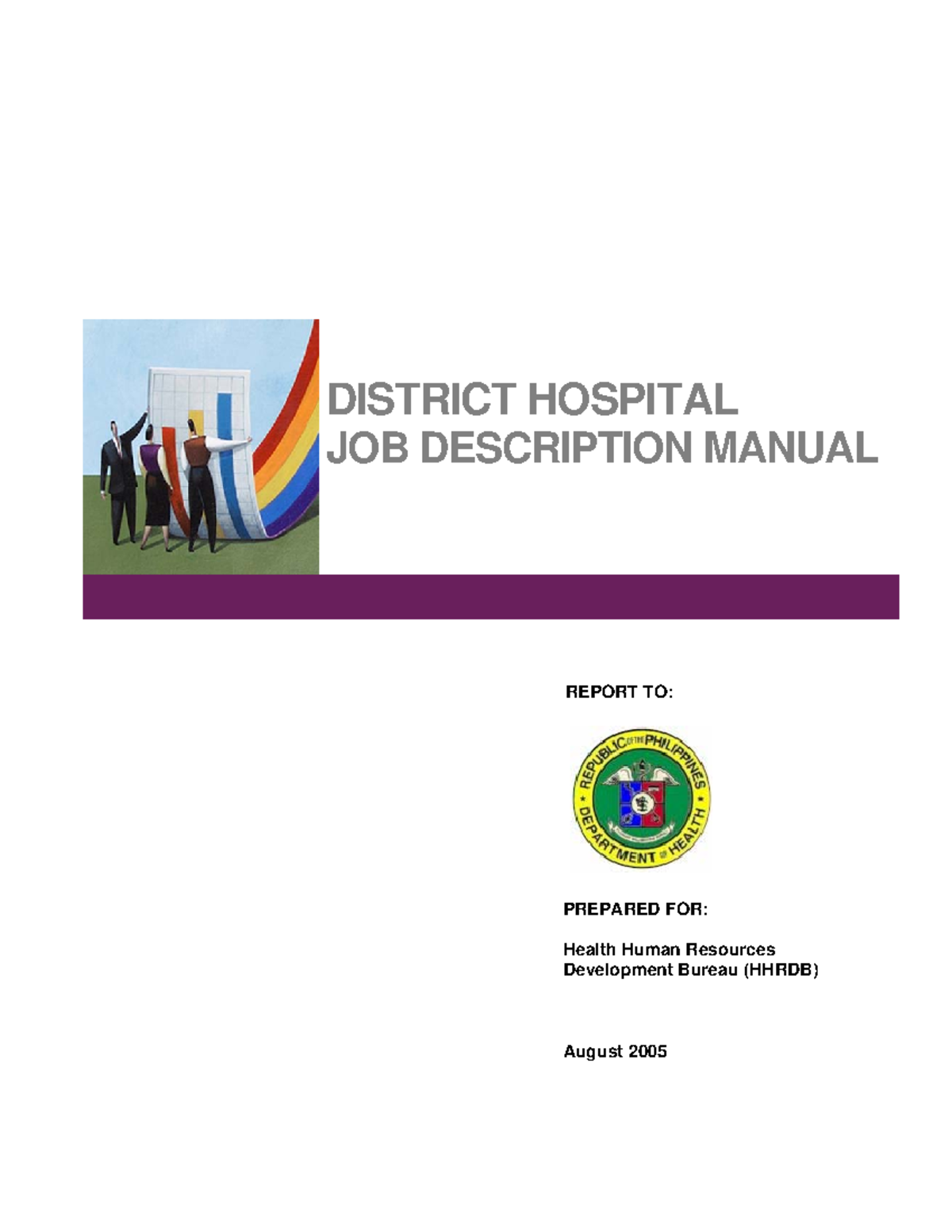 District Hospitals Job Description Manual: Roles & Competencies ...
