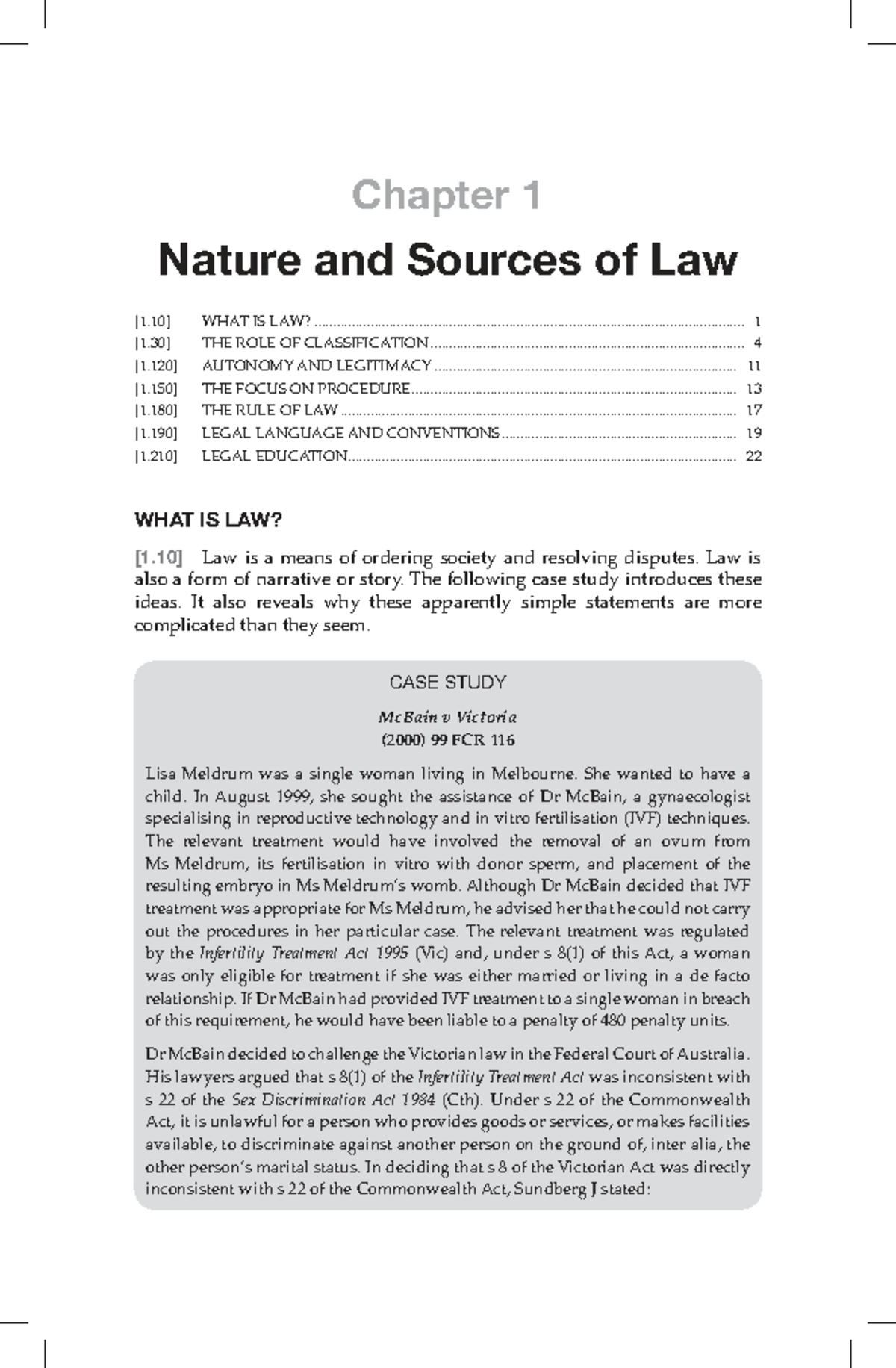 Chapter 1: Nature and Sources of Law - Understanding Legal Frameworks ...