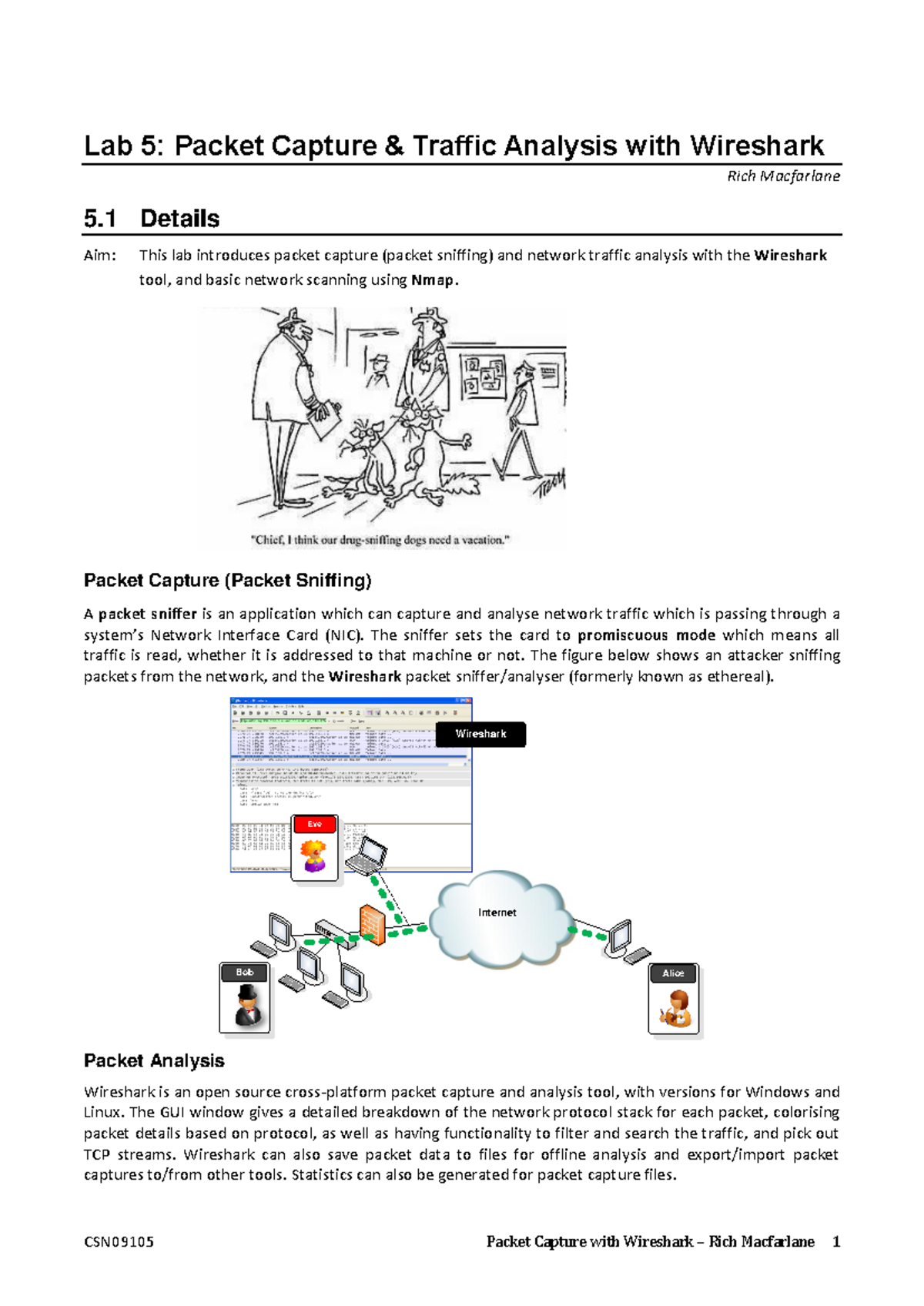 Lab 5: Wireshark Packet Capture & Traffic Analysis Guide - Studocu