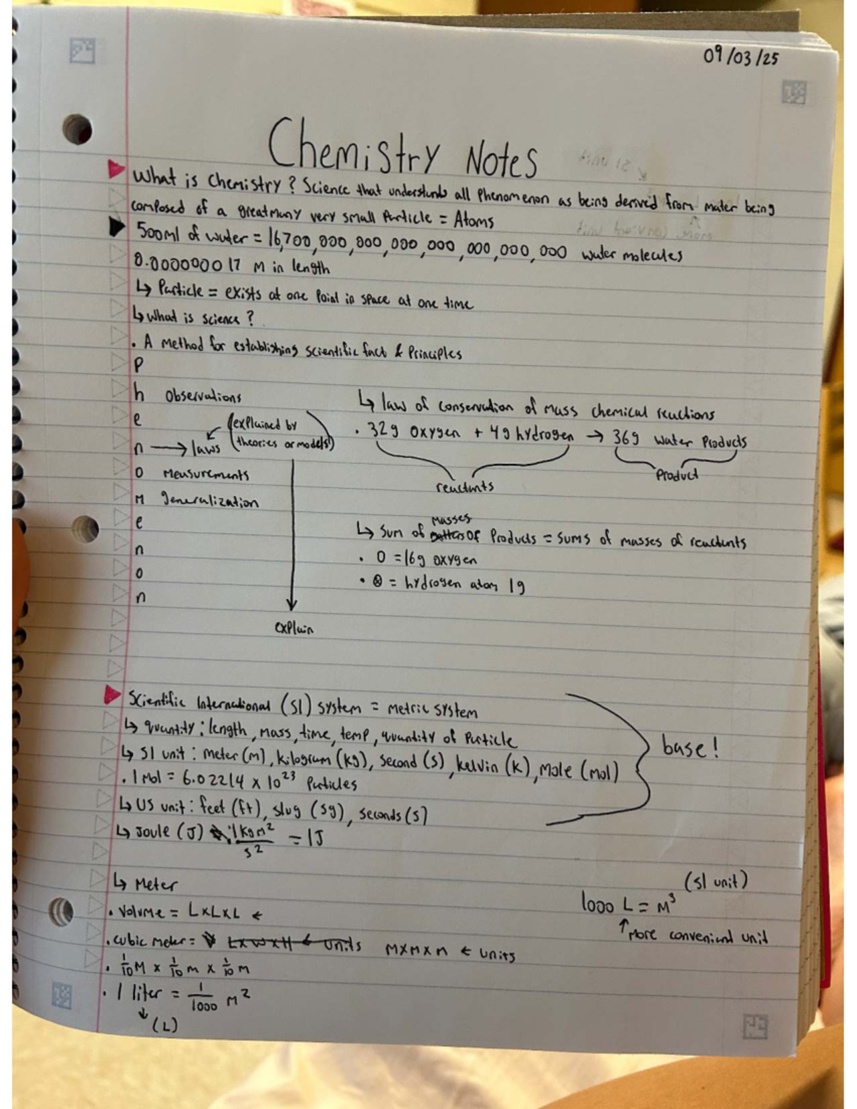 Chemistry Notes: Understanding Matter and Scientific Principles - Studocu