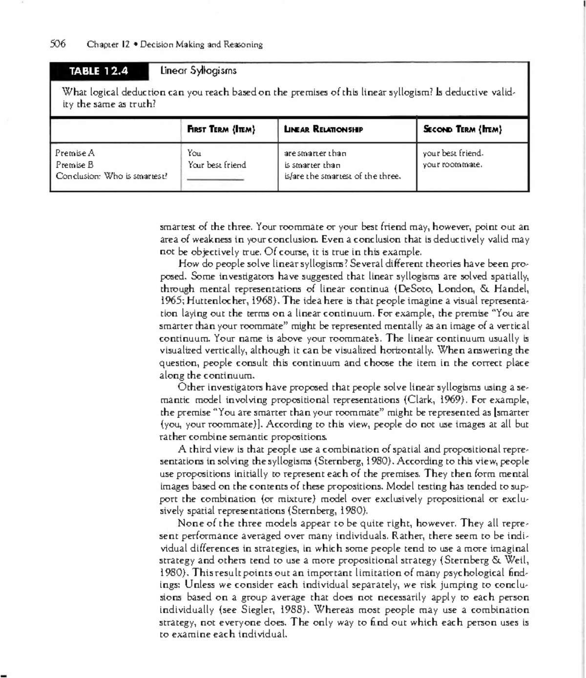 Psychology - Chapter 12: Decision Making and Reasoning Insights - Studocu