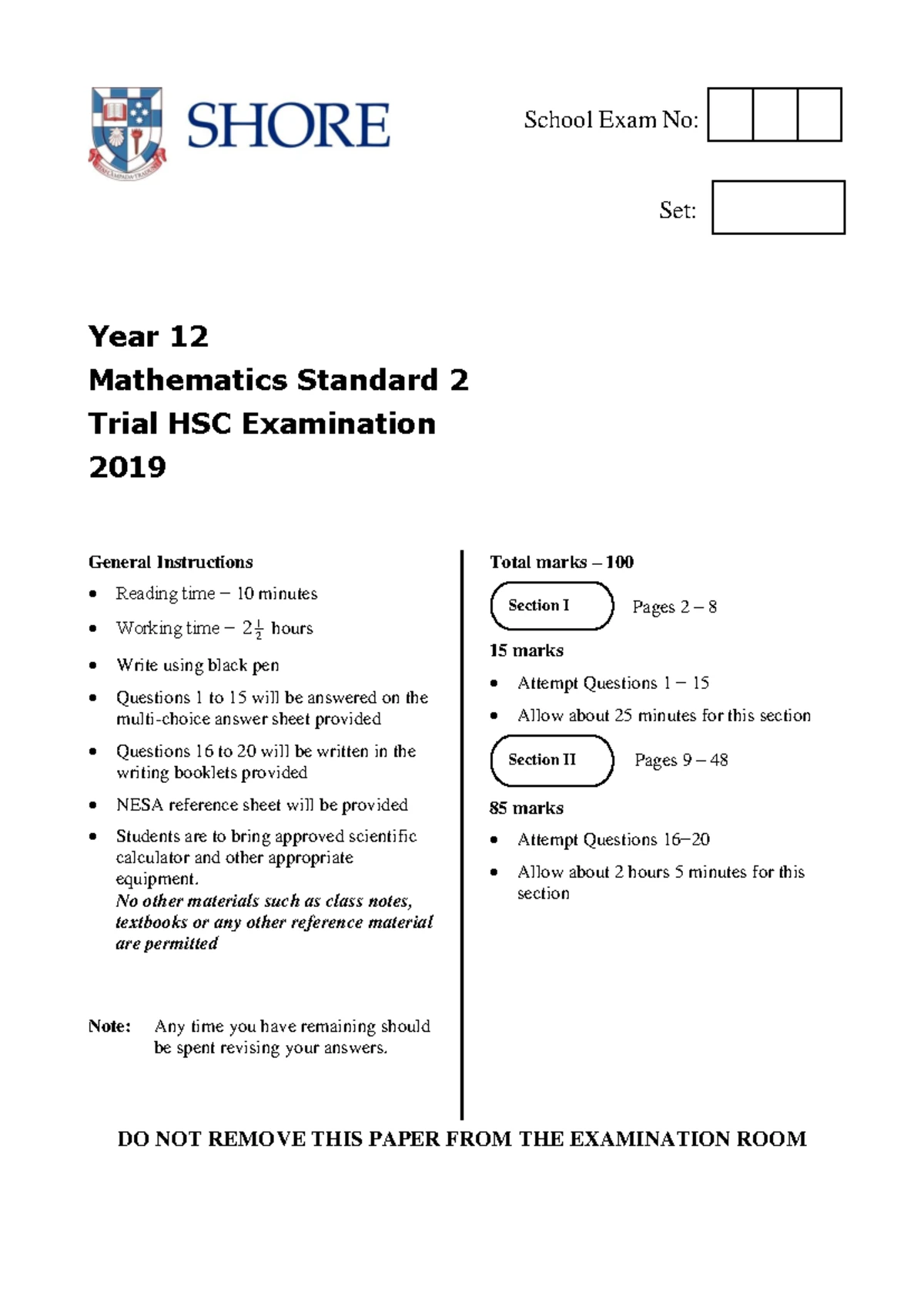 Mathematics Standard 2 Reference Sheet Annotated - 1 – NSW Education ...