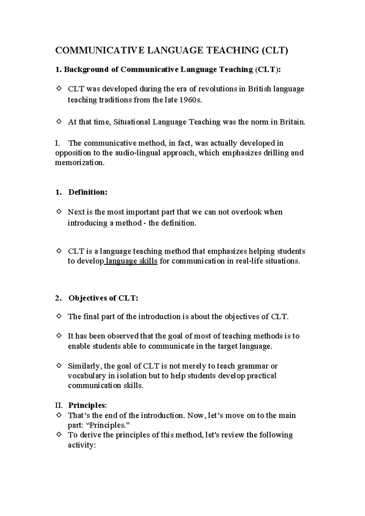 CLT Method: Principles & Practices for Effective Communication Skills ...