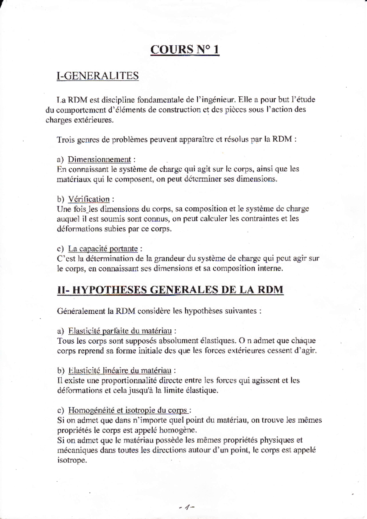 Tp rdm-cours 1 - Math - COURS N