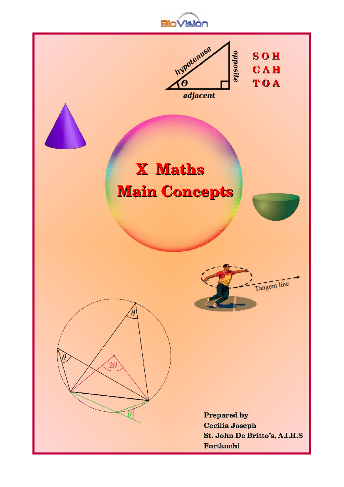 BIO- Vision X Maths Main Concepts: Key Topics and Formulas - Studocu