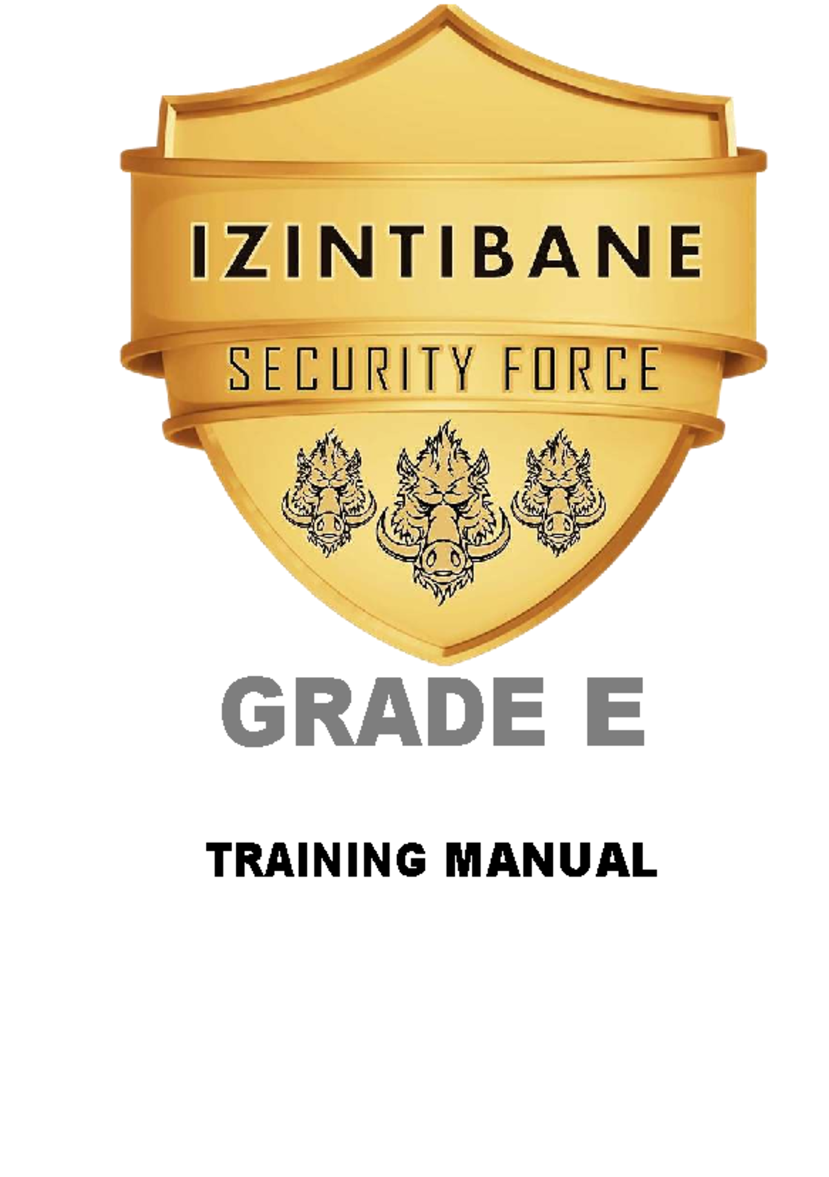 Grade E Training Manual: Personal Hygiene & Safety Guidelines - Studocu