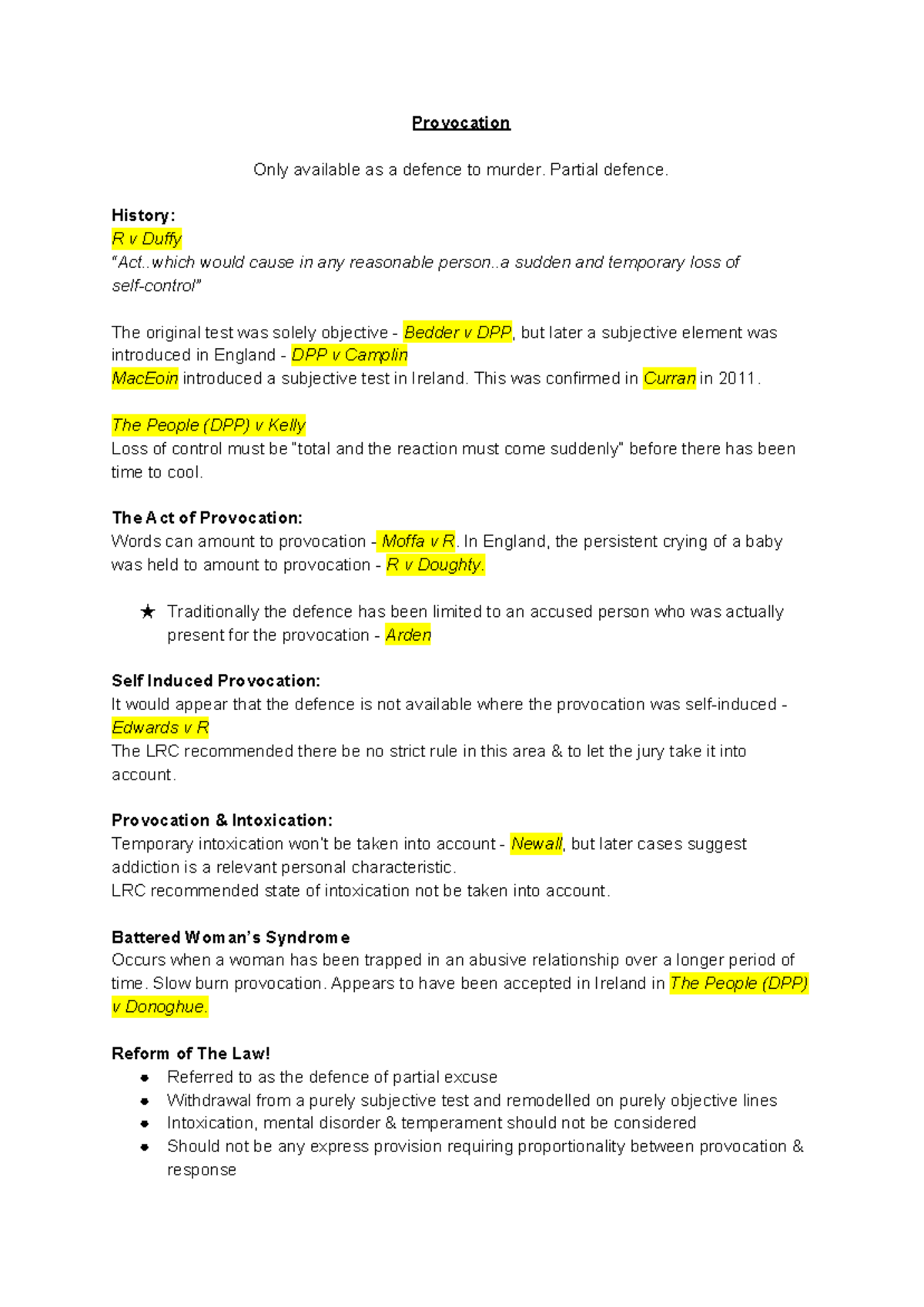 Topic 2 - Provocation: Historical Overview & Legal Considerations - Studocu