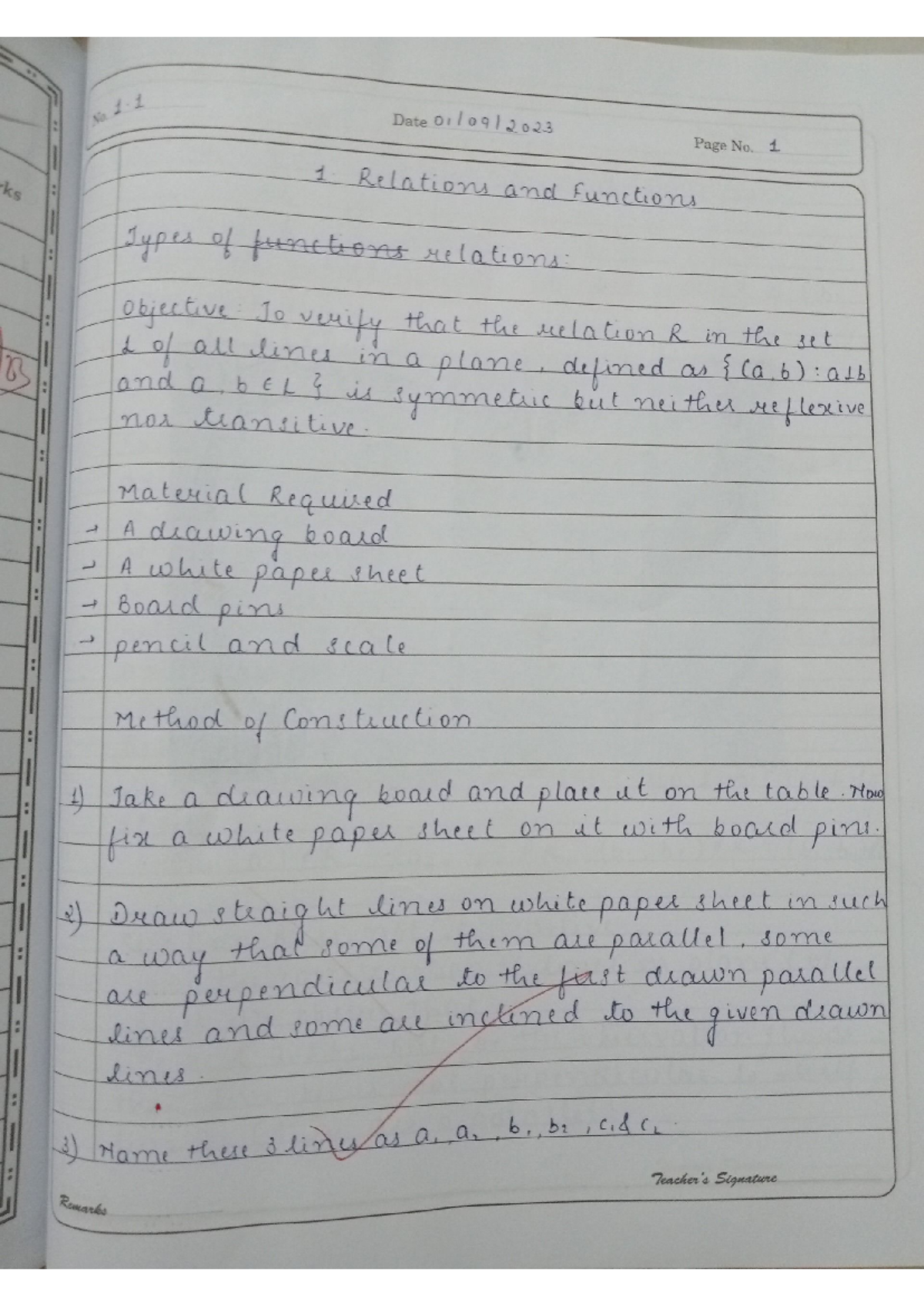 Maths practical - No.1 Date Page No. 1 1 Relations and Functions Types ...
