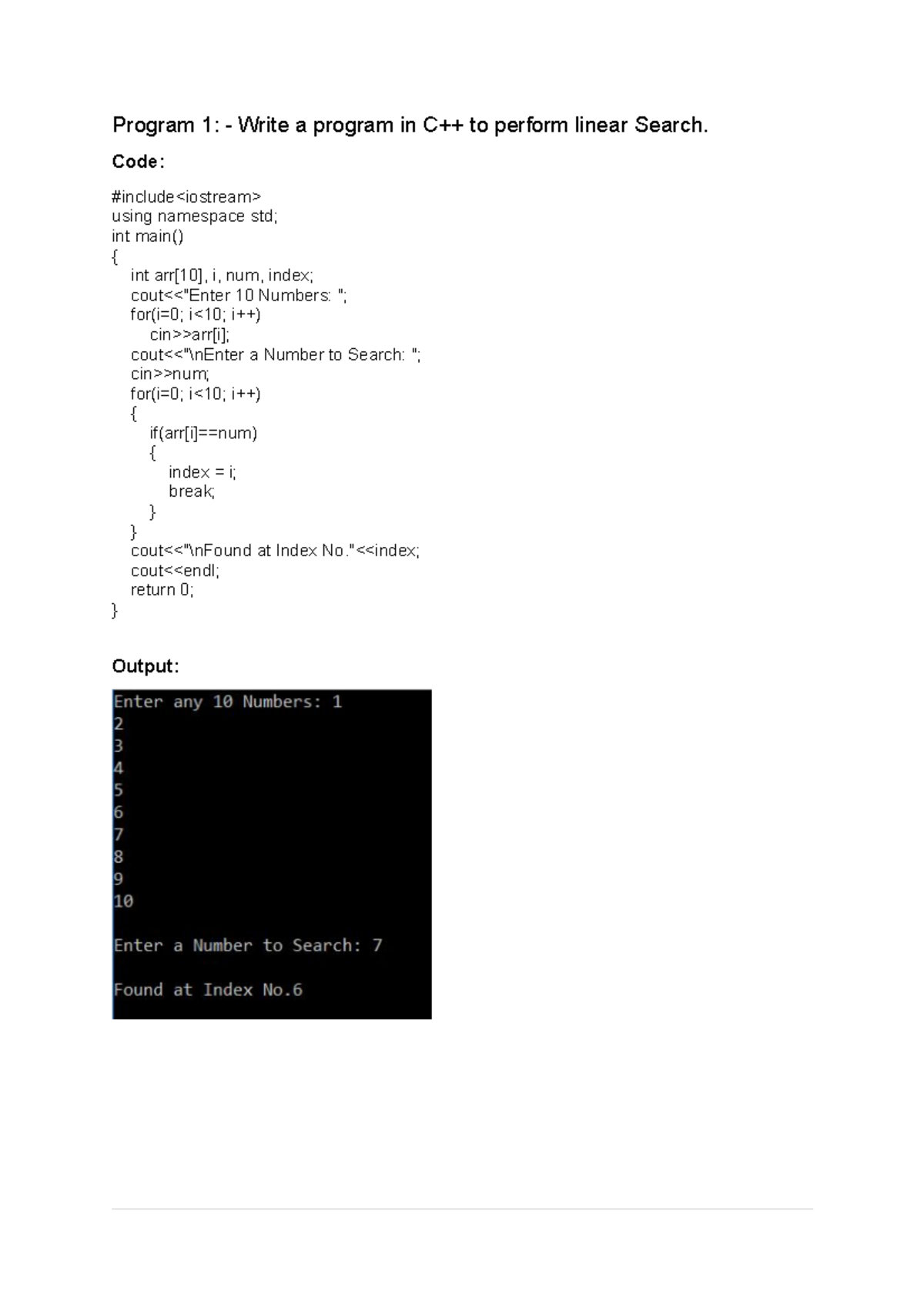 CSE301 - C++ Programs for Searching & Sorting Algorithms in BTech - Studocu
