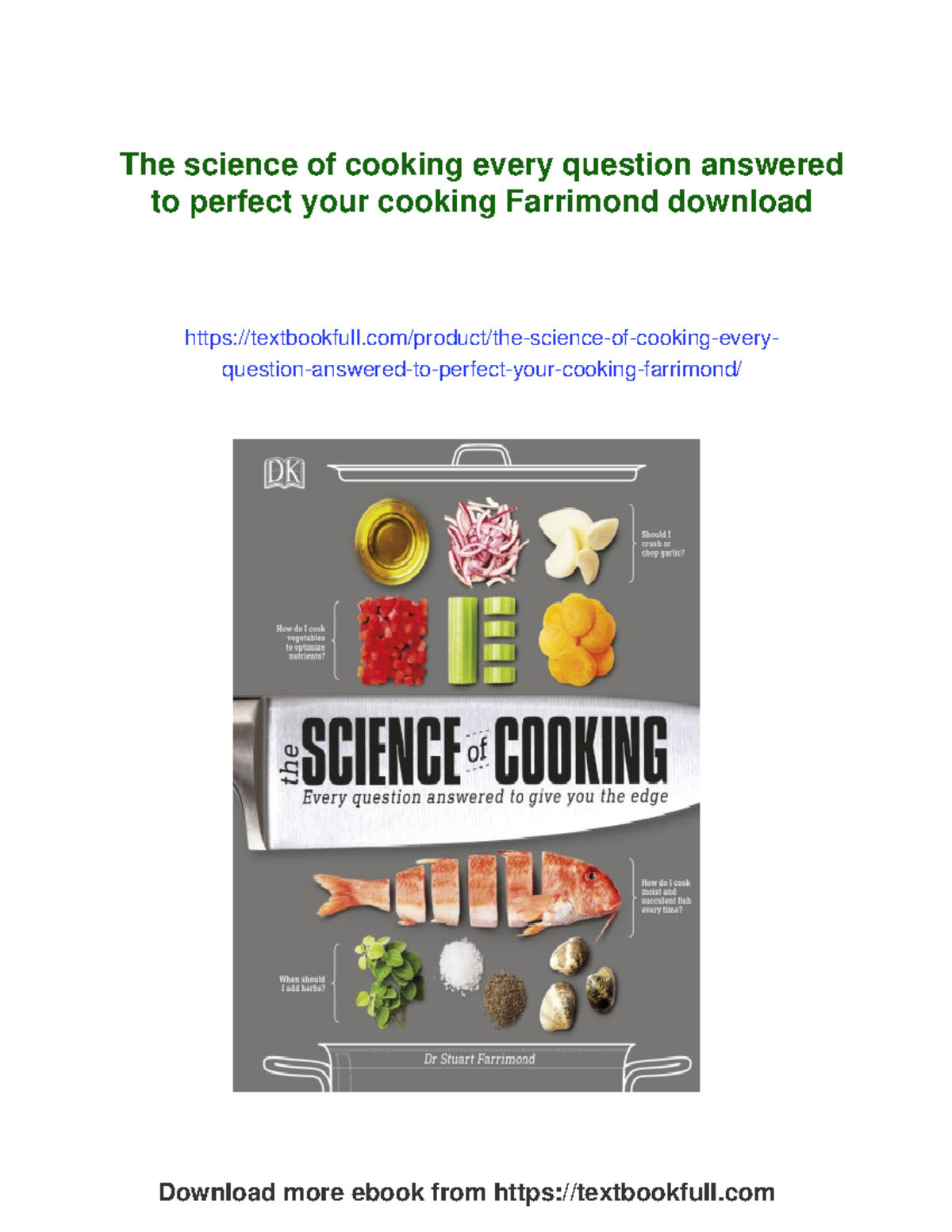 The Science of Cooking: Answers to Common Culinary Questions - Studocu