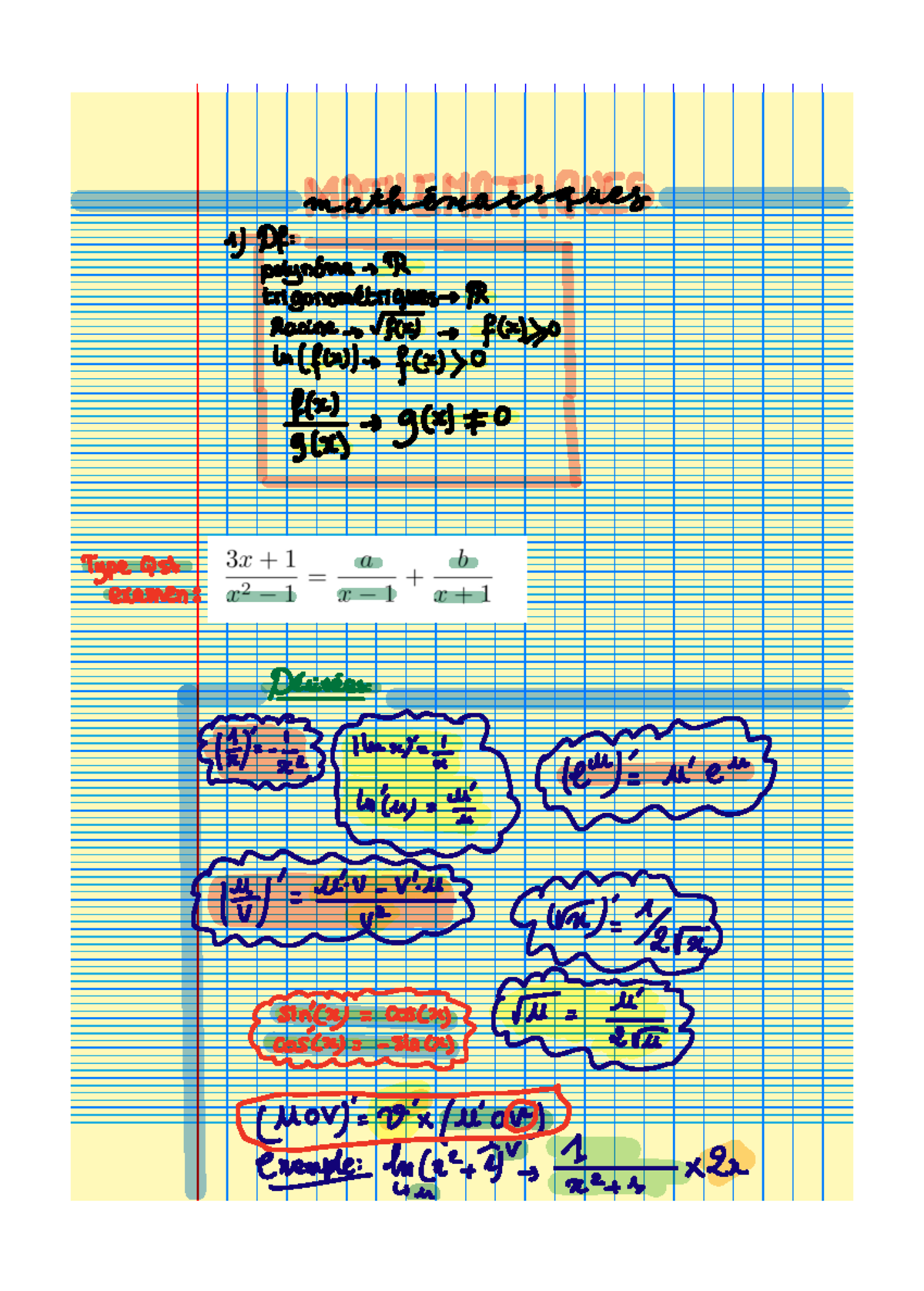 MTC S1 - Exam Notes on Polynomials and Trigonometric Functions - Studocu