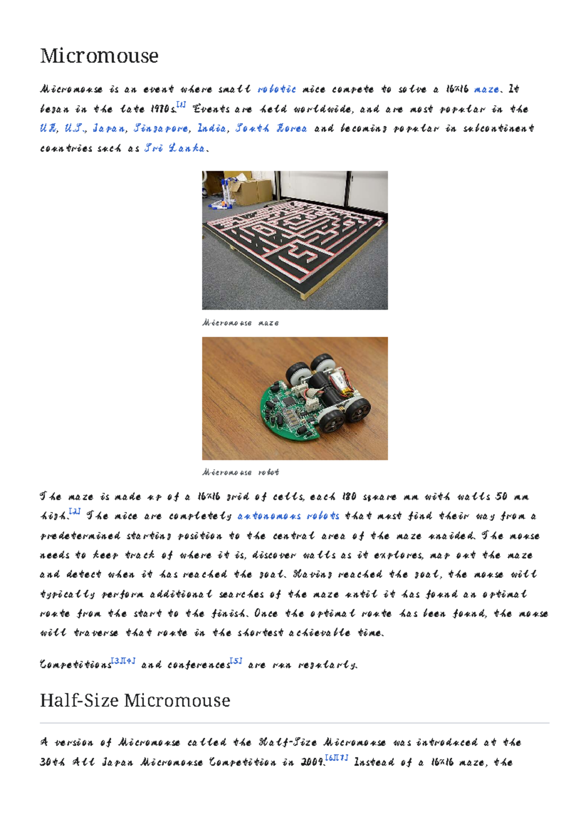 Micromouse Competition Overview: Robots in Maze Solving - Studocu