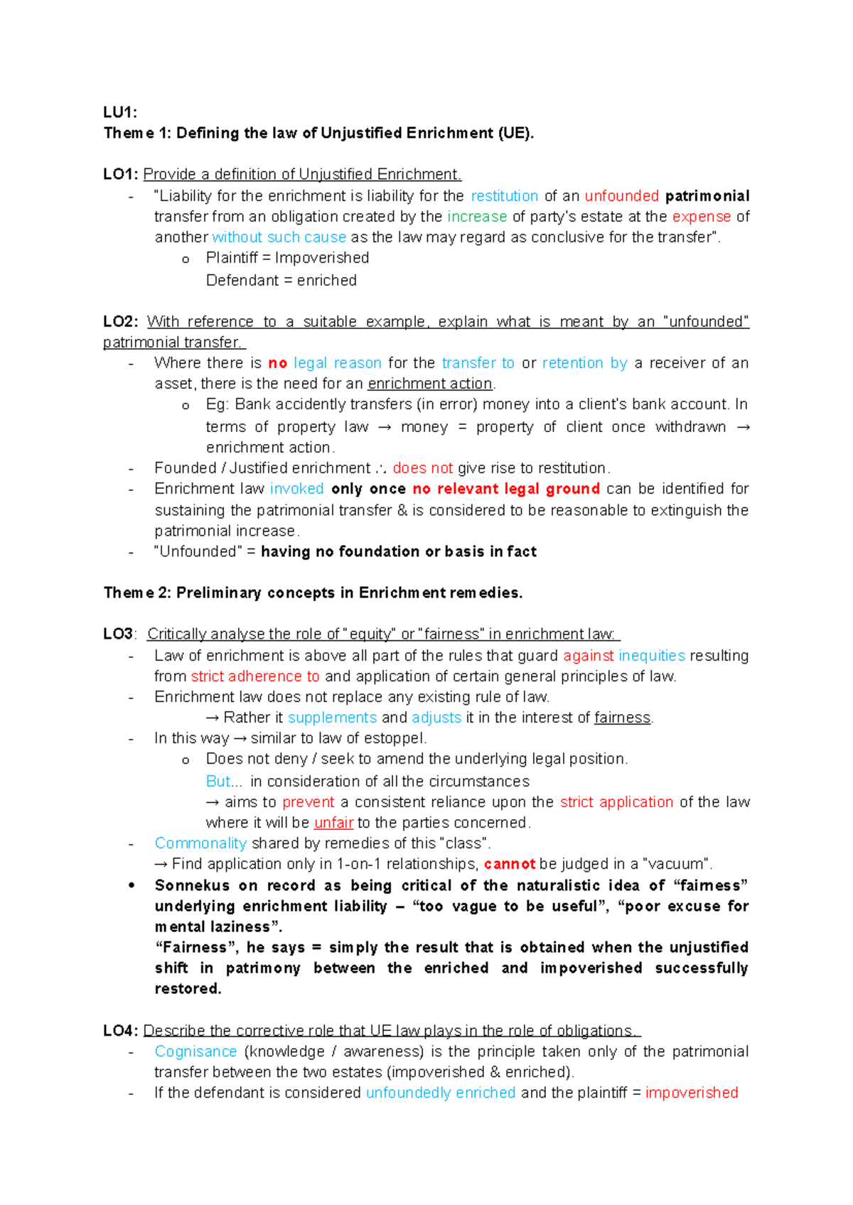 CSPL LU1 - Learning Unit one notes as per module outline. Sufficient ...