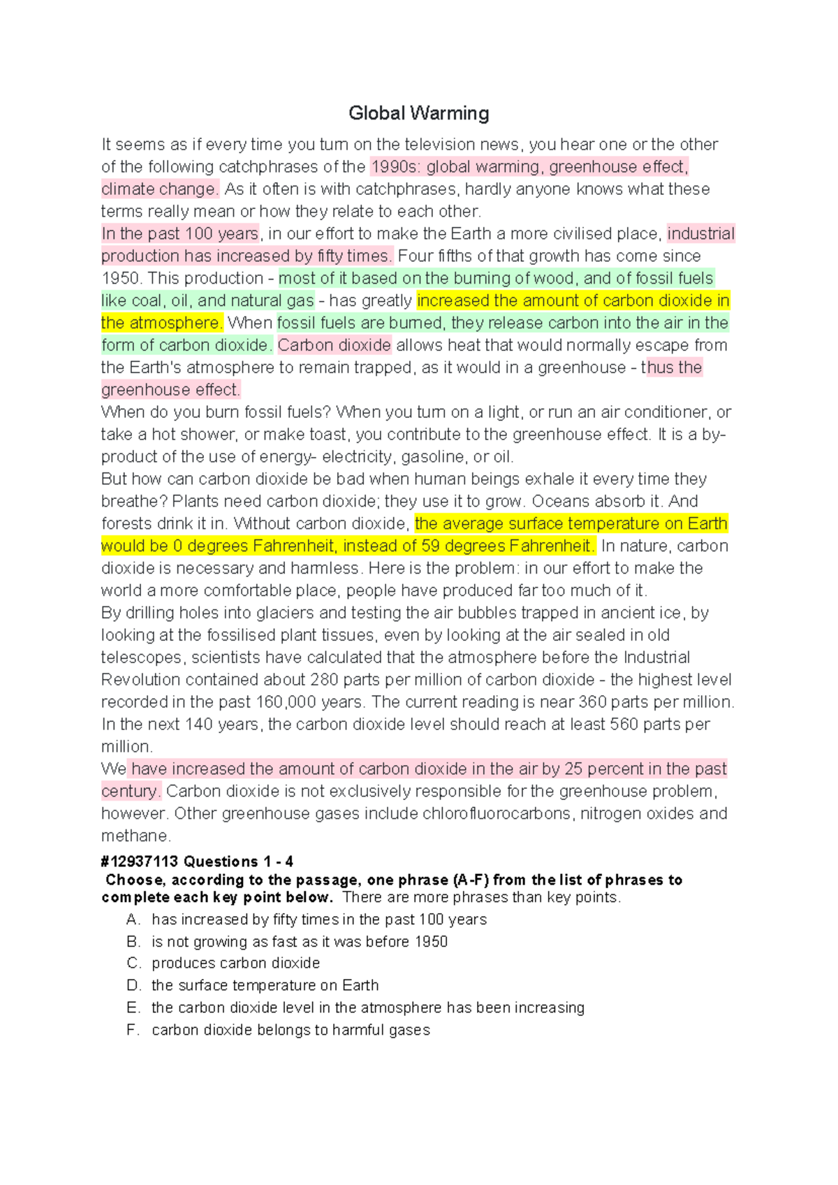 Global Warming: Understanding the Greenhouse Effect and Its Impact ...