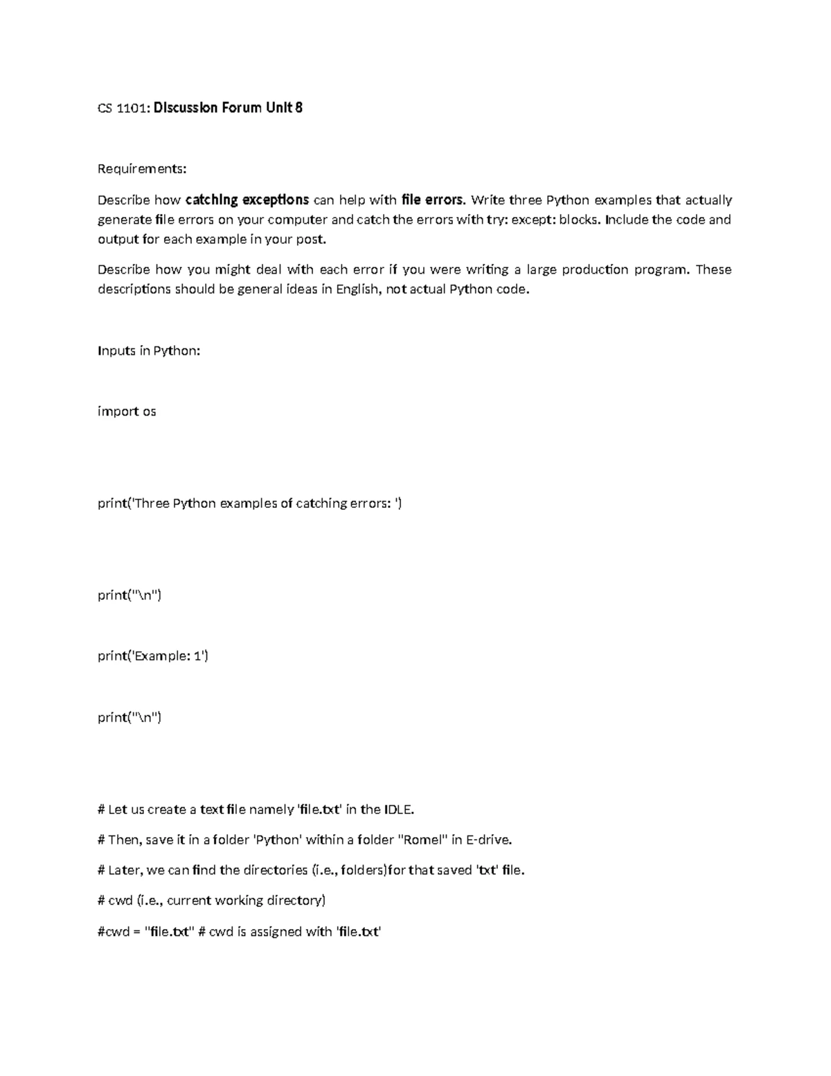 CS 1101 Programming Assignment 7: Python Duplicate Checker - Studocu