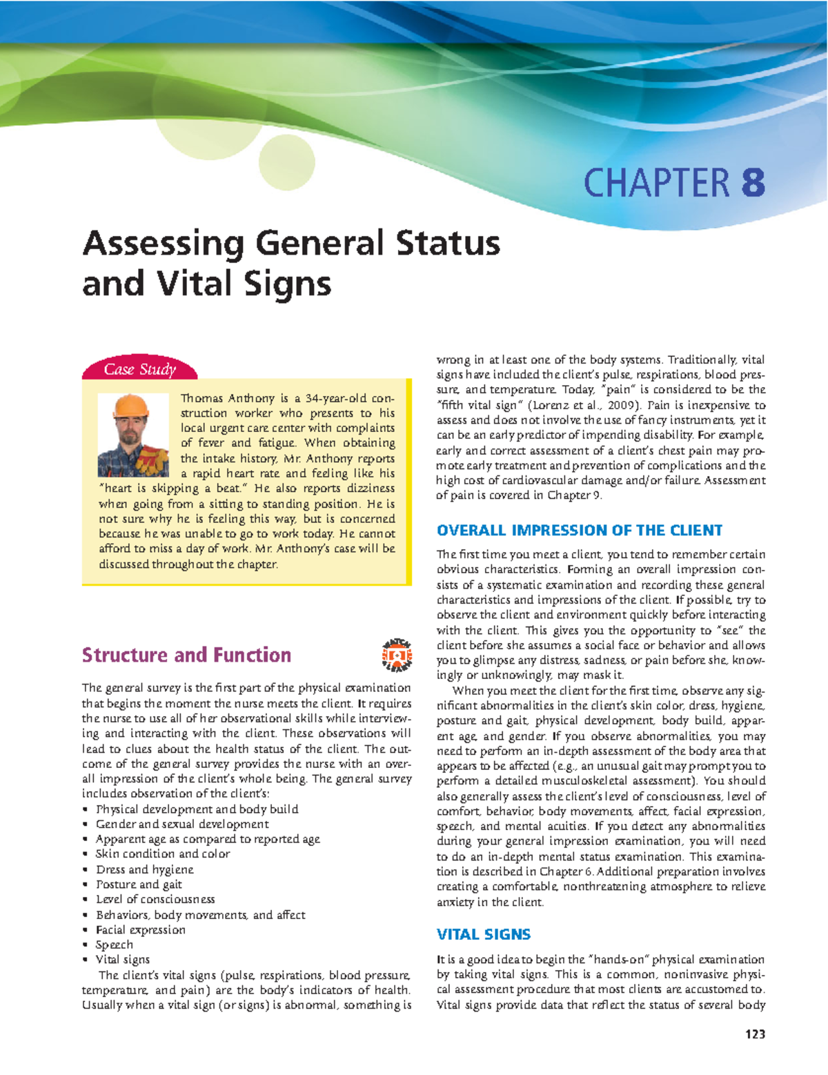 Copy of General health Status and Vital Signs - ####### 123 CHAPTER 8 ...