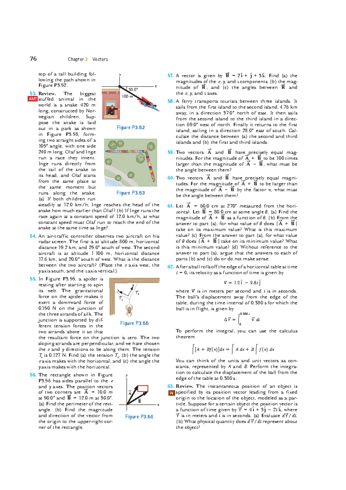 Vectors and Motion: Chapter 3 Review (Course Code: 76) - Studocu