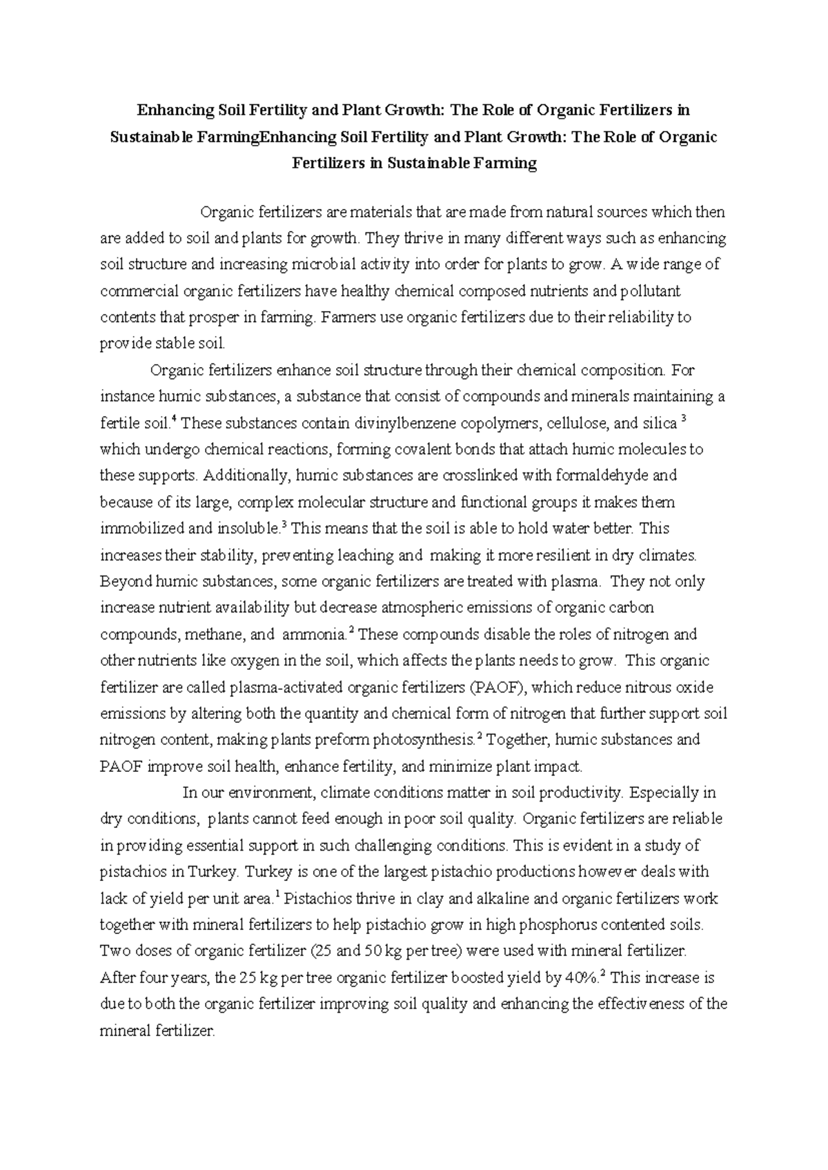 The Role of Organic Fertilizers in Enhancing Soil Fertility and Growth ...