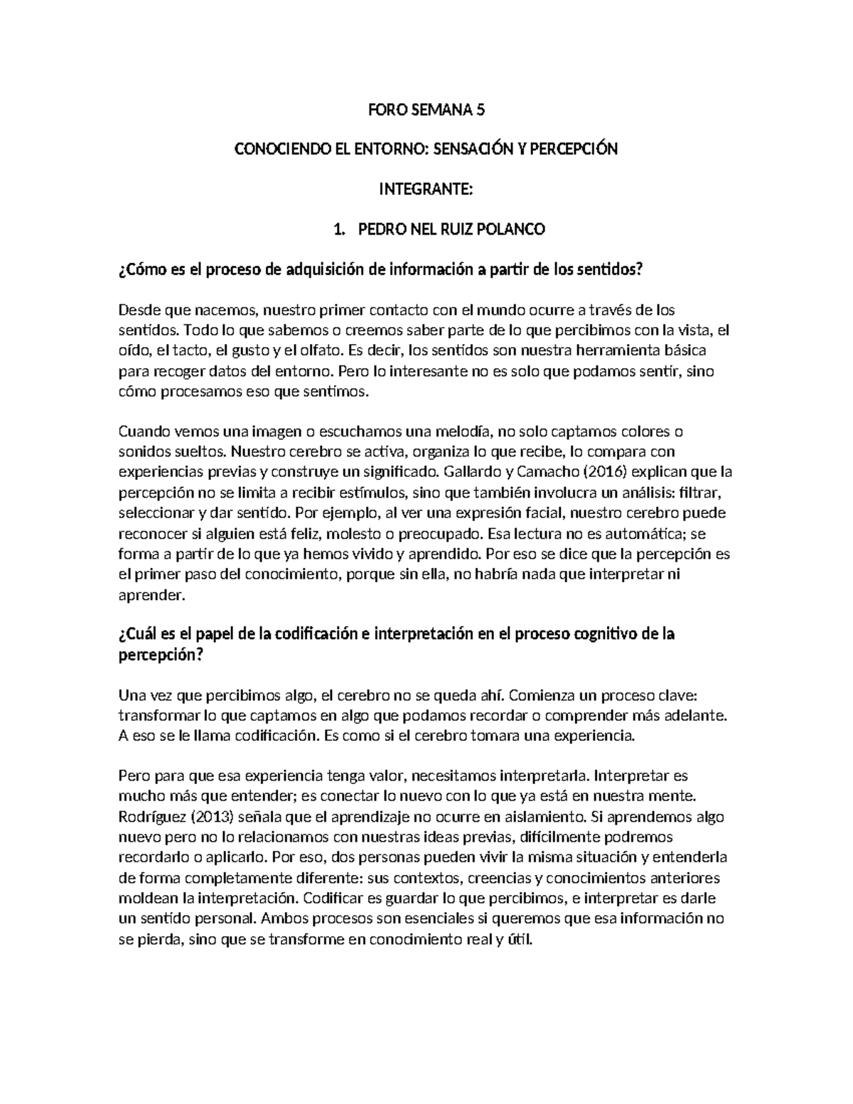 FORO SEMANA 5: SENSACIÓN Y PERCEPCIÓN EN COGNICIÓN - CÁTEDRA UNIMINUTO ...