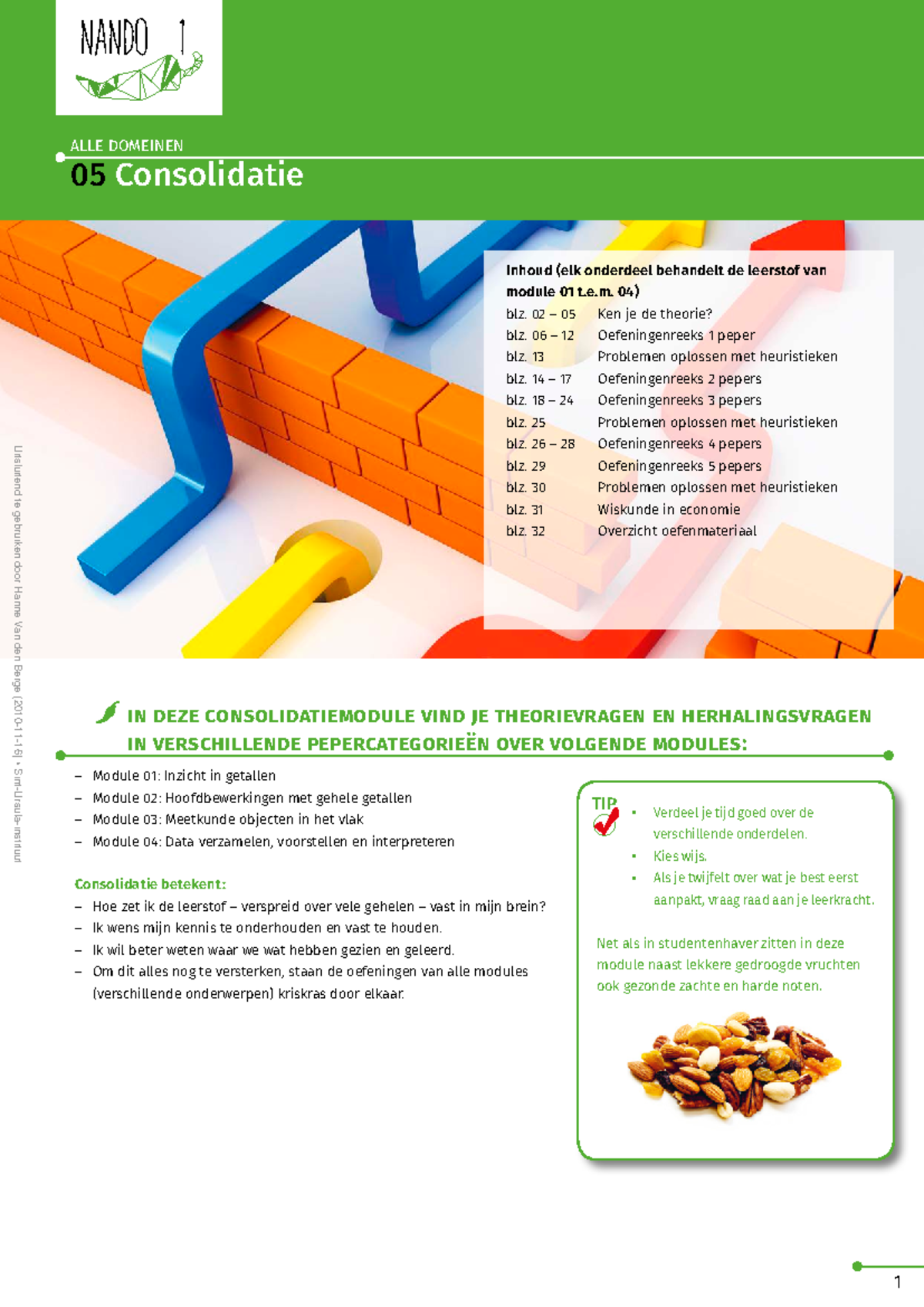 Nando 1 Module 05 Consolidatie van Leerstof 01 t/m 04 - Studocu