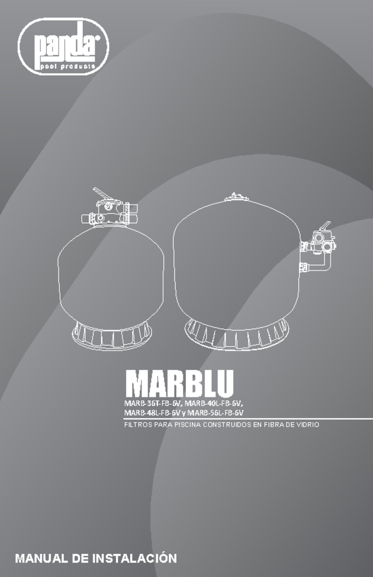 Manual de Instalación Filtros de Arena MARB-36T-FB-6V a MARB-56L-FB-6V - Document Preview