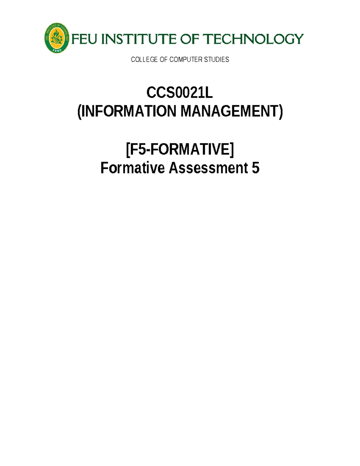 CCS0023L Lab Exercise: Compiling and Running Java Programs - Studocu