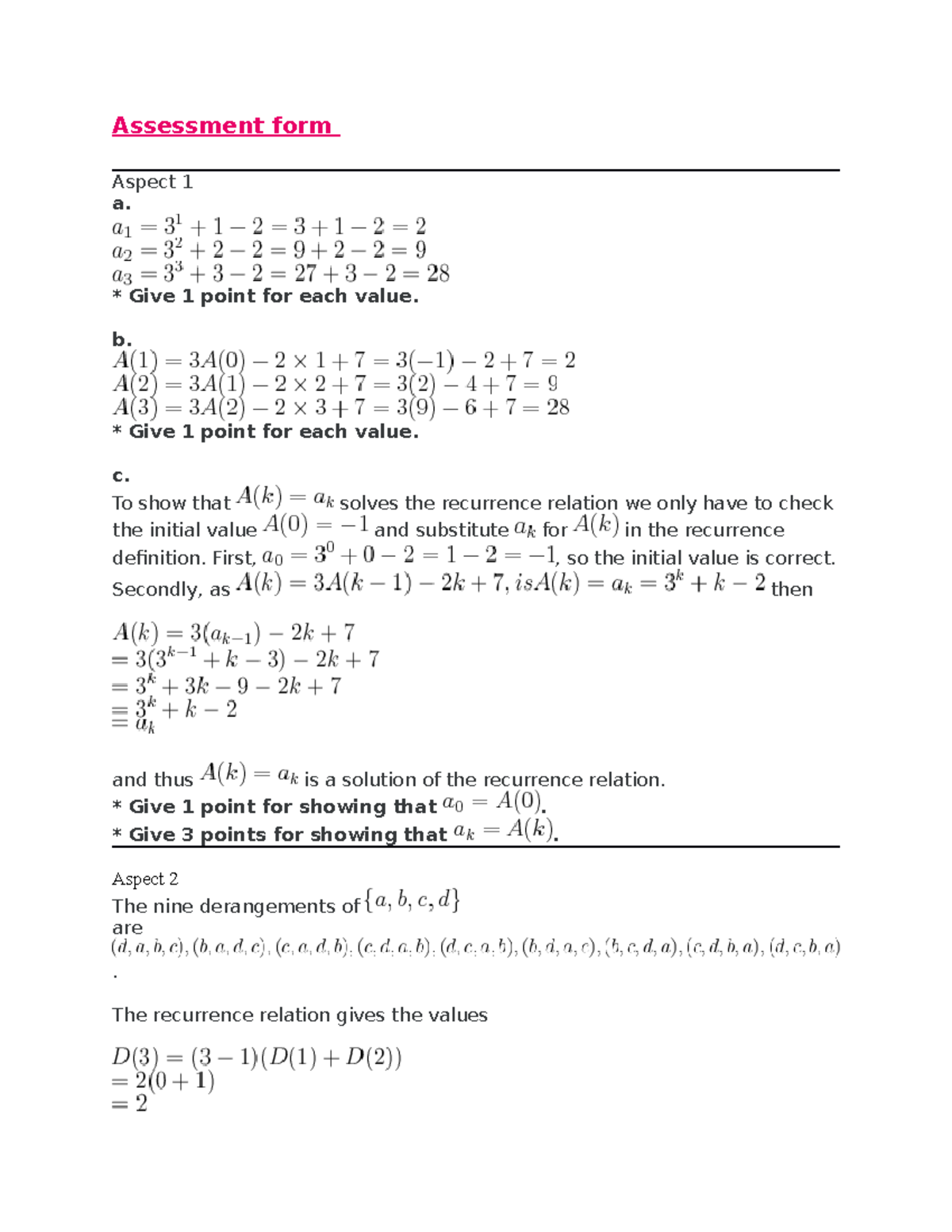 Answers to Discrete Mathematics Written Assignment Unit 5 - Assessment ...
