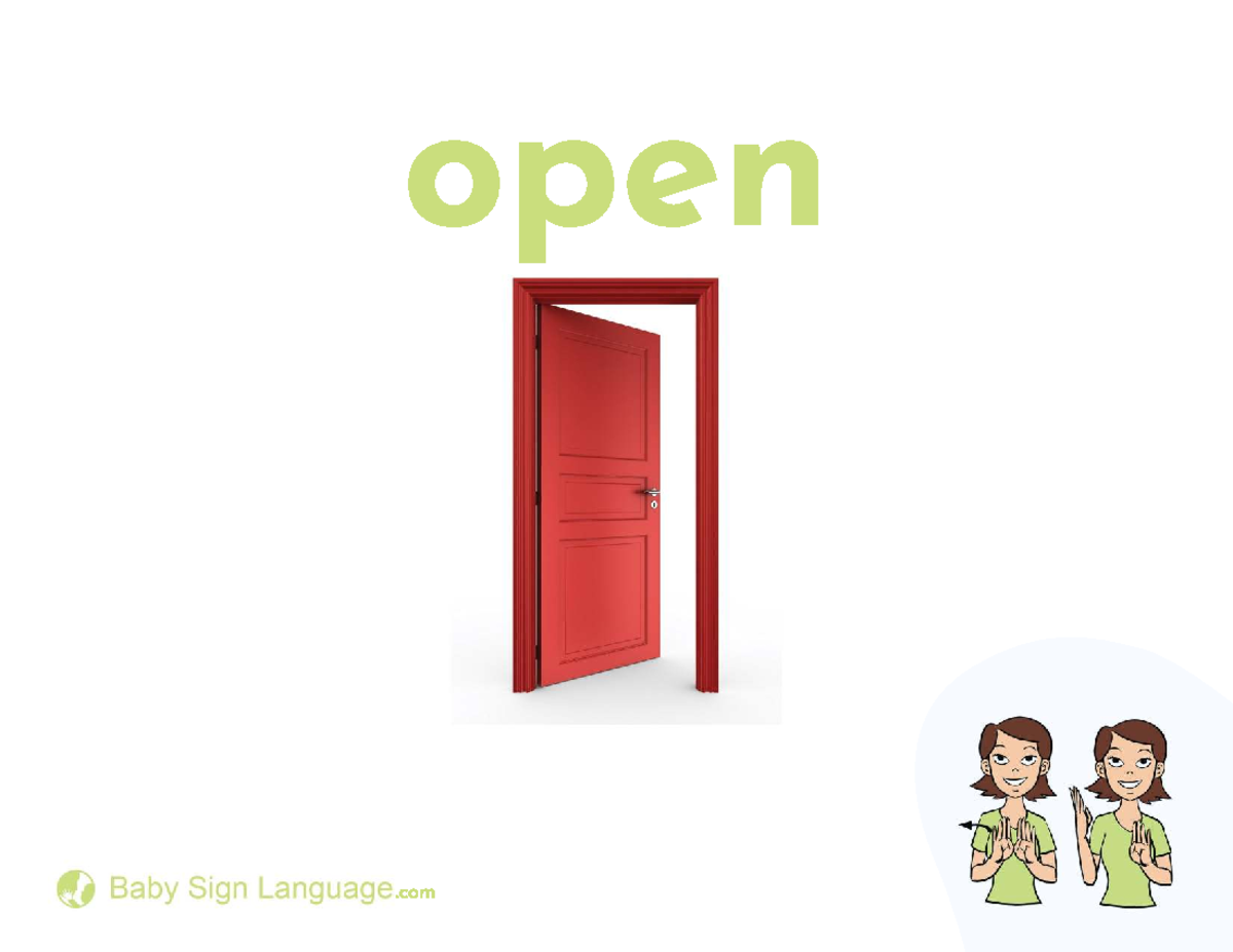 Open-flash-card - Card - CHEM 1115 - open @, Baby Sign Language com ...