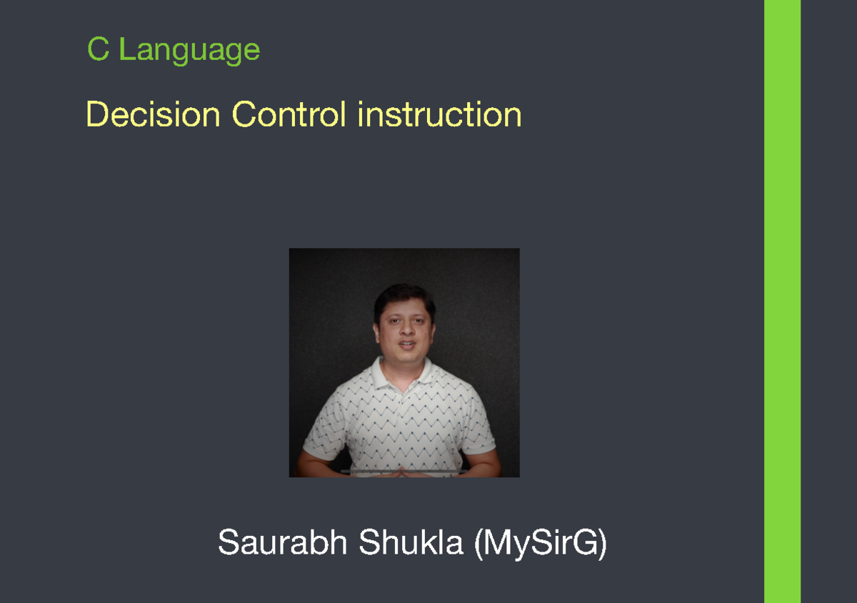 9 Decision Control Instruction lyst6553 - Decision Control instruction ...