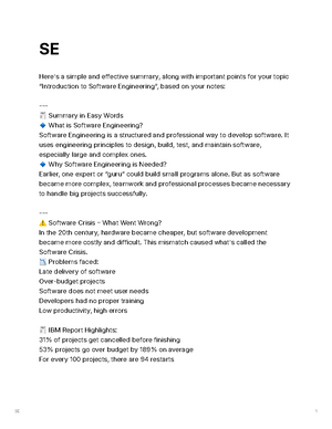 B.Tech CS 6 Sem Software Engineering Theory Exam NCS602 2018 - Studocu