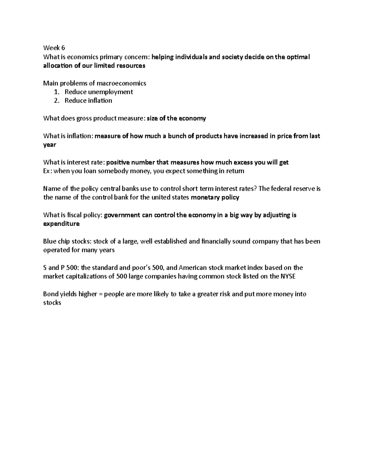 Pre-Business Week 6 & 7: Economics, HRM, and Business Analytics ...