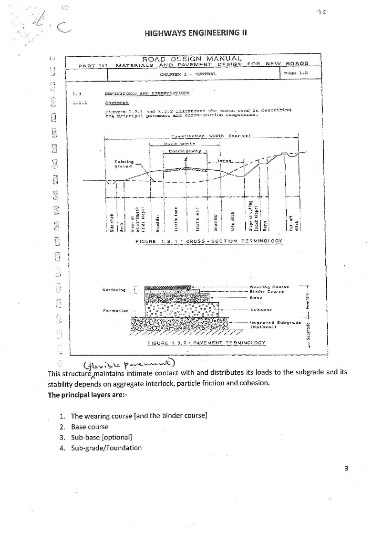 Highways Engineering II (CE 202) Road Design Manual: Chapter on ...