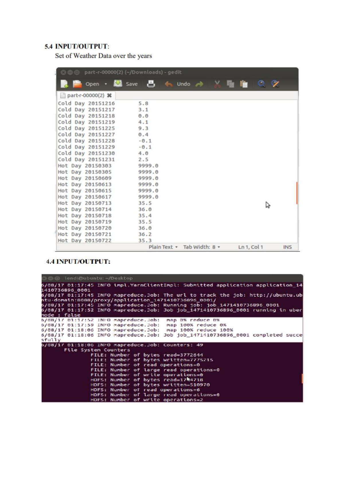 BDA - This is a documentation of bda practical - 5 Set of Weather Data ...