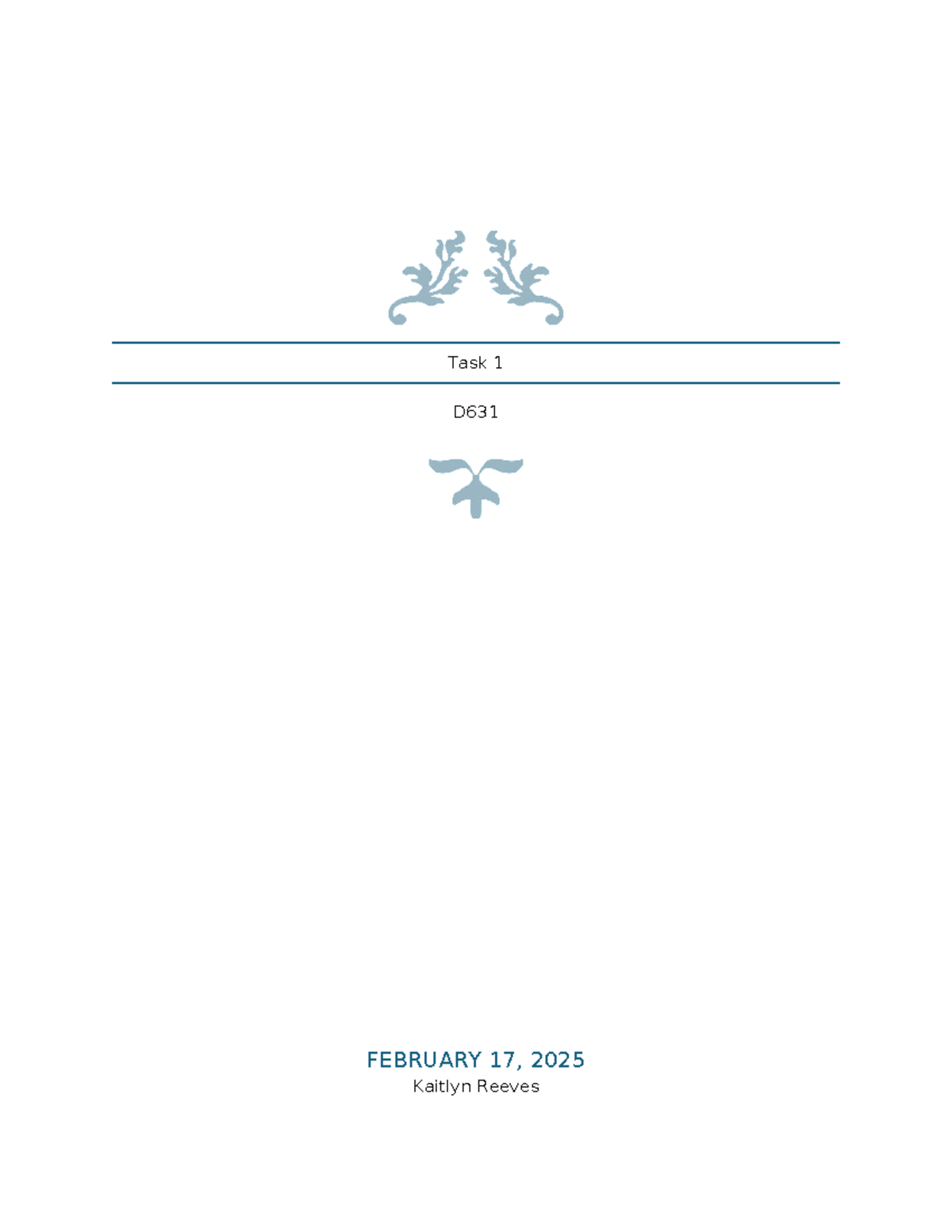 D631 Task 1 - Proposal for UDL Curriculum in Kindergarten Math - Studocu