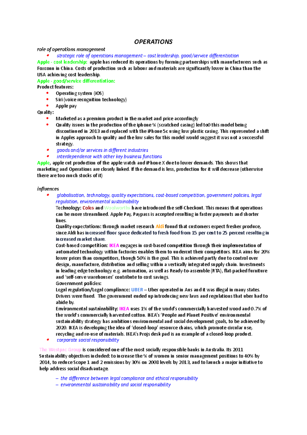 Business Case Studies in Operations & Marketing Strategies - Studocu