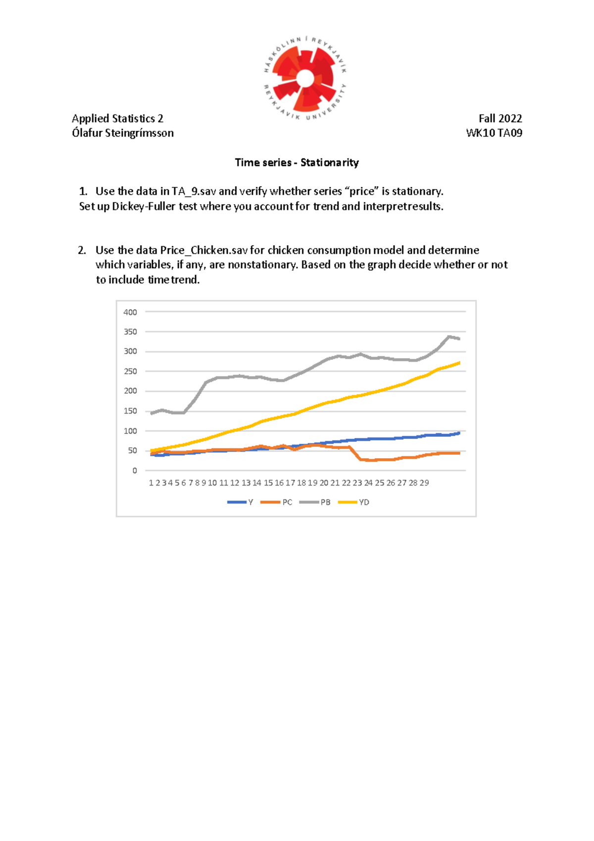 Applied Statistics 2 - TA class 9 - Applied Statistics 2 Fall 2022 ...