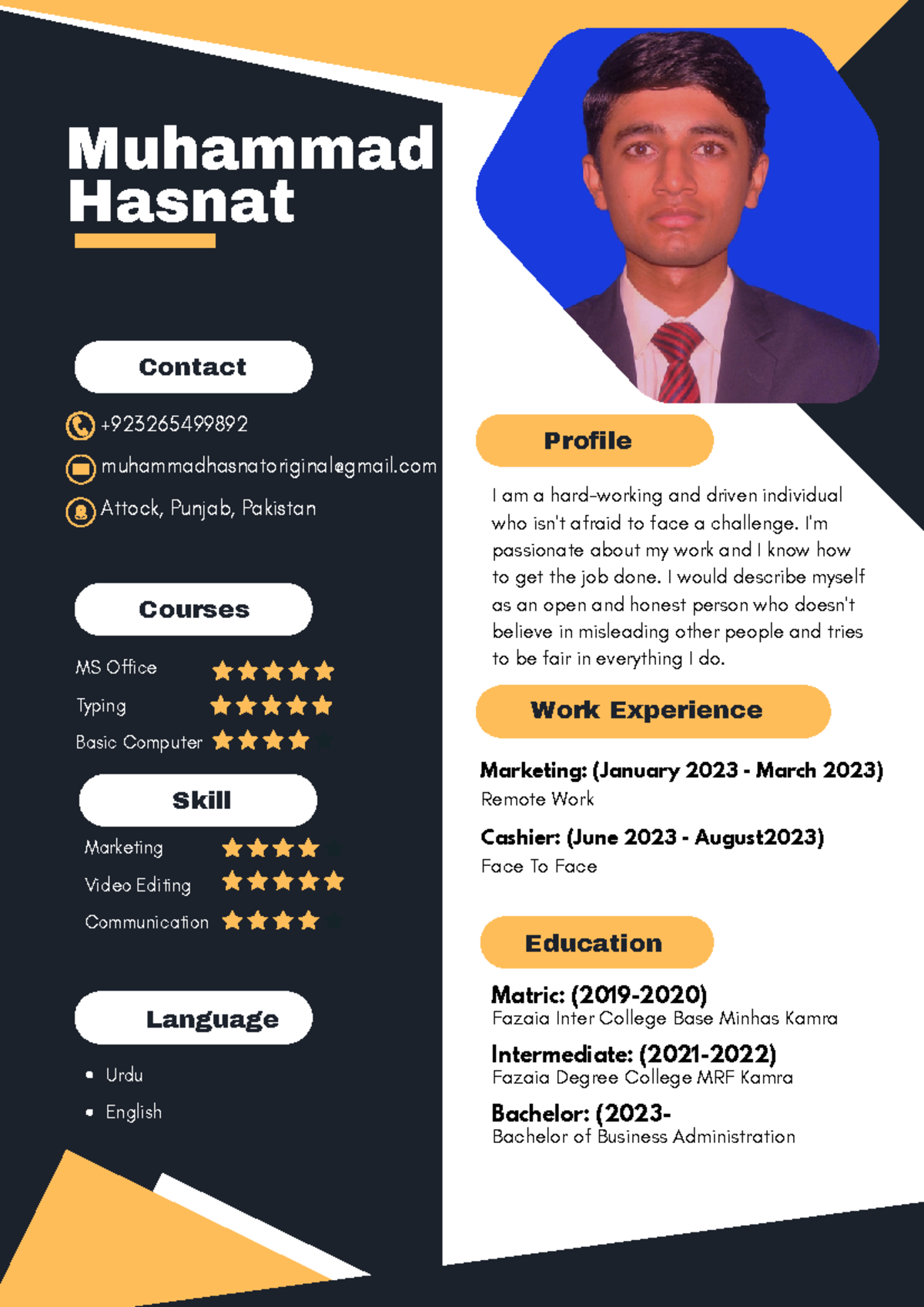 CV(Muhammad Hasnat) - ghjfhjfghjghj - Contact Muhammad Hasnat ...