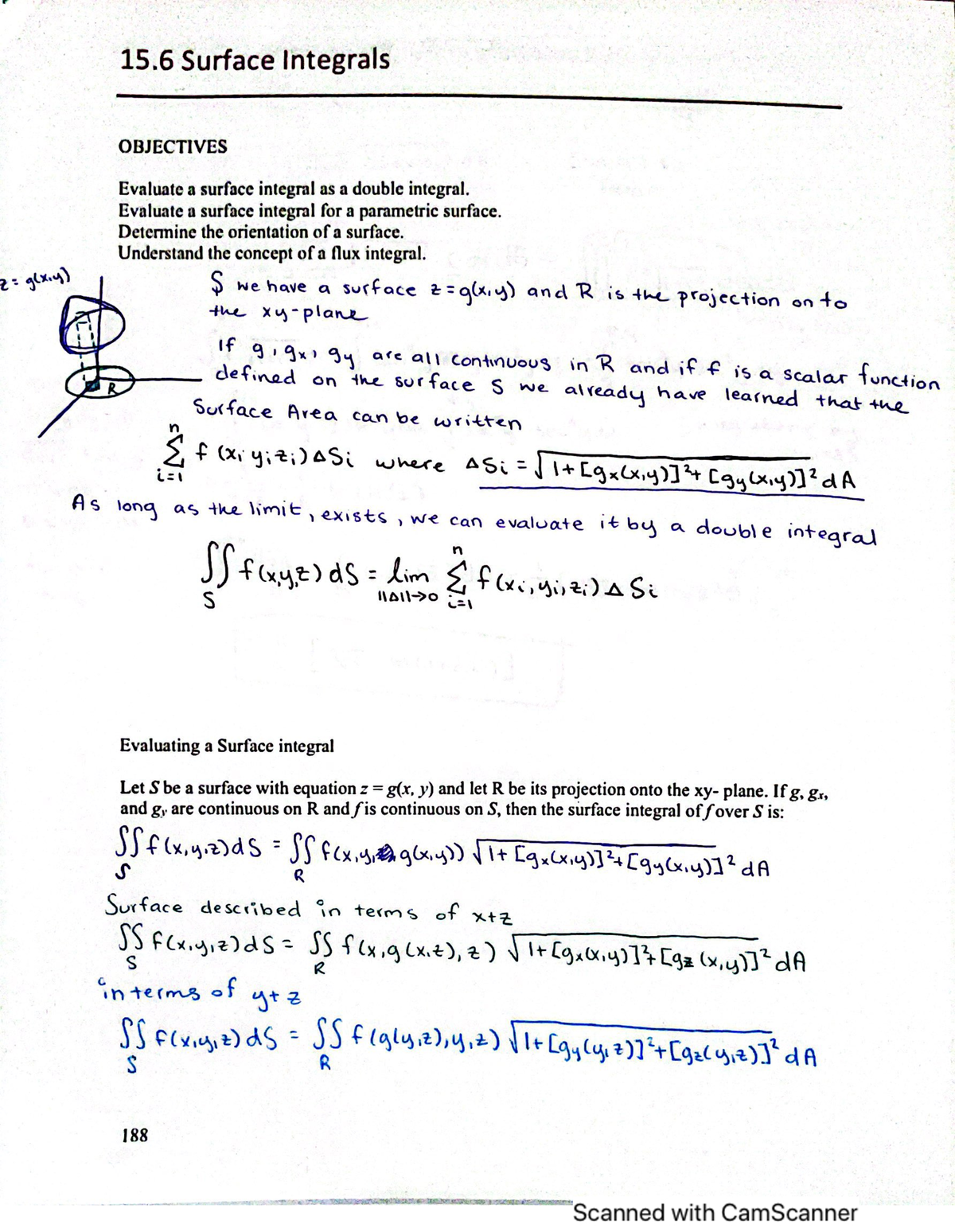 Calculus 3 Final Exam Notes on Surface Integrals - Studocu