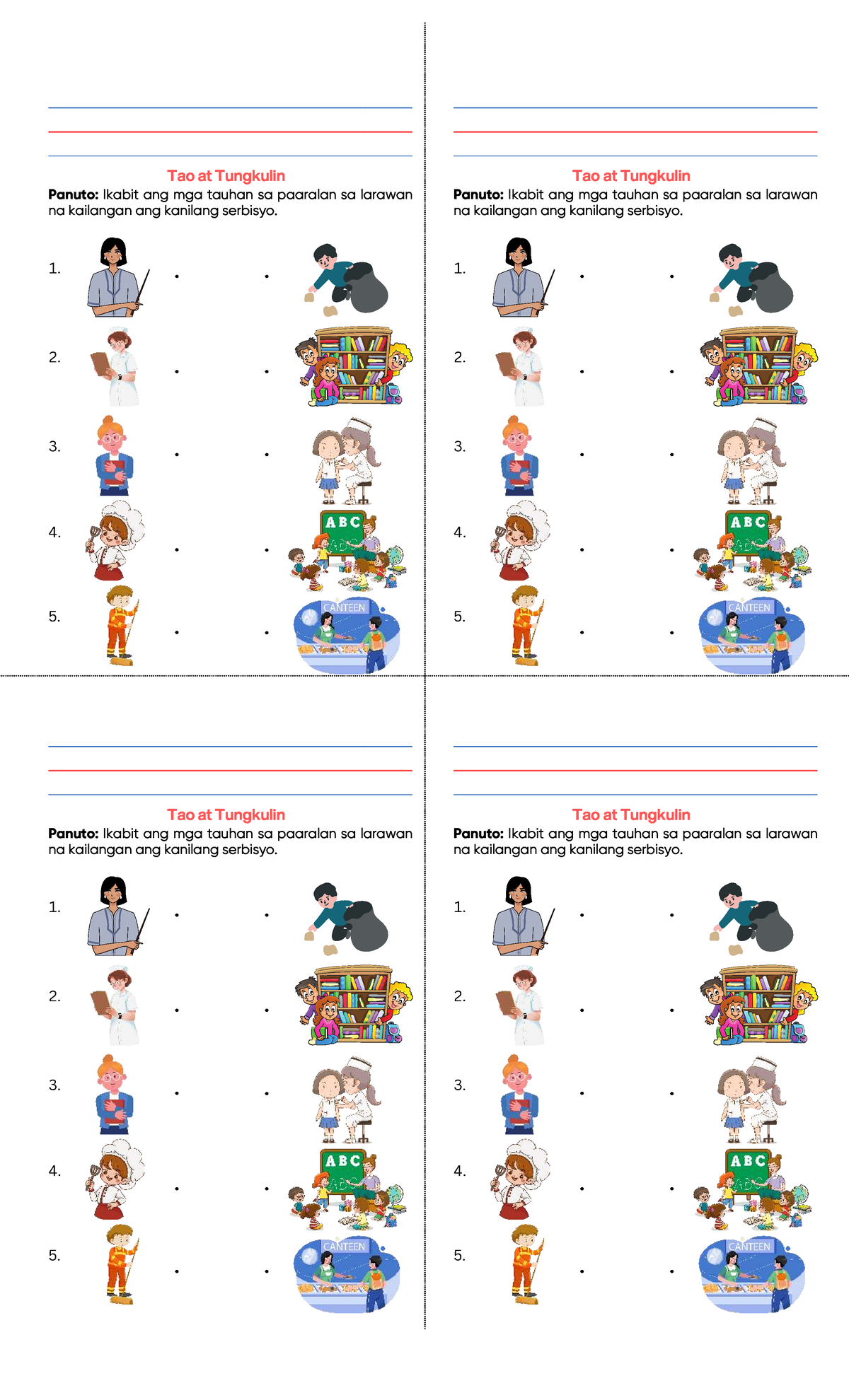 Tao at Tungkulin: Kinder Worksheet Week 2 - Day 2 Activities - Studocu